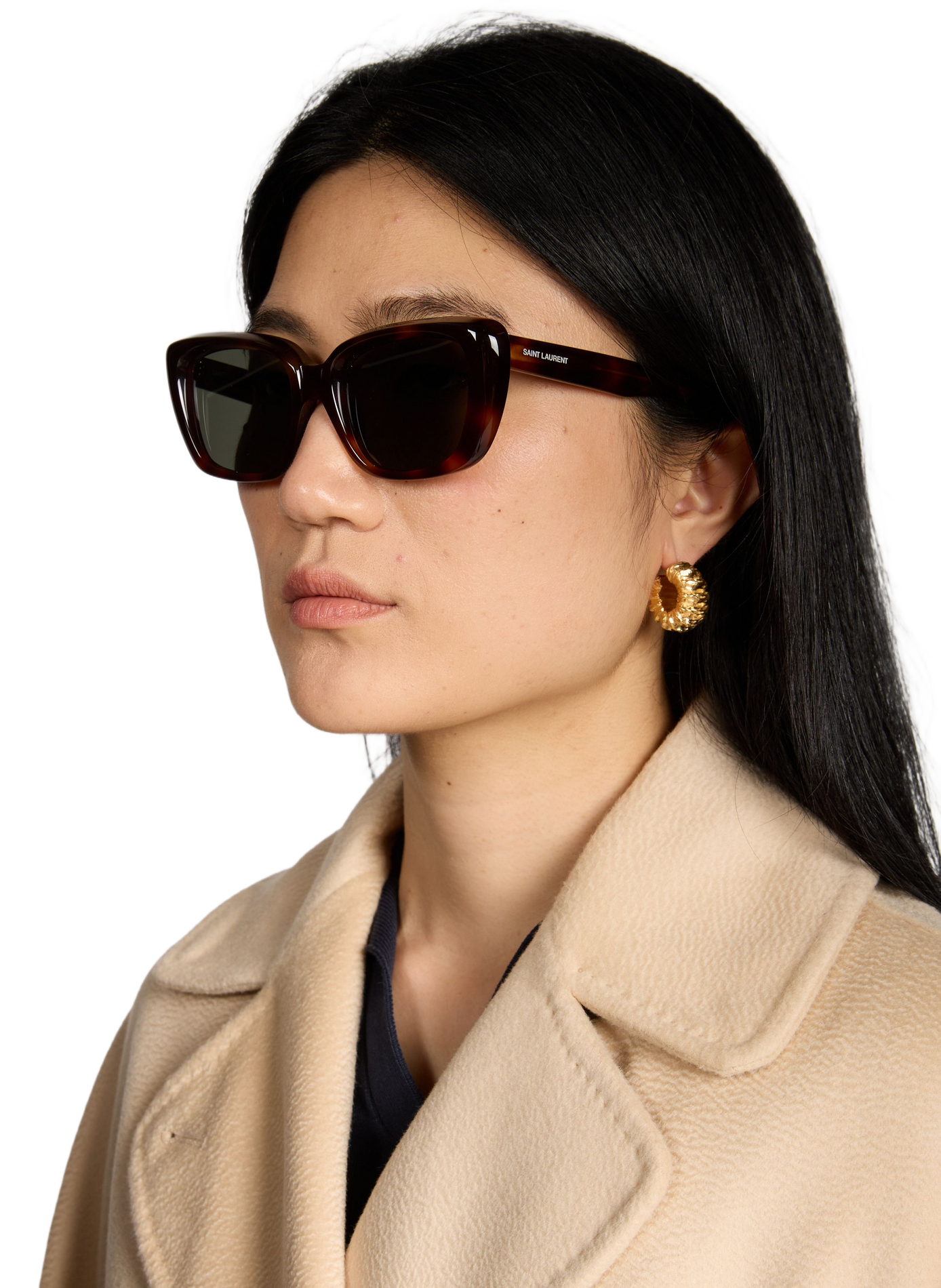 Havana sunglasses SAINT LAURENT Brown