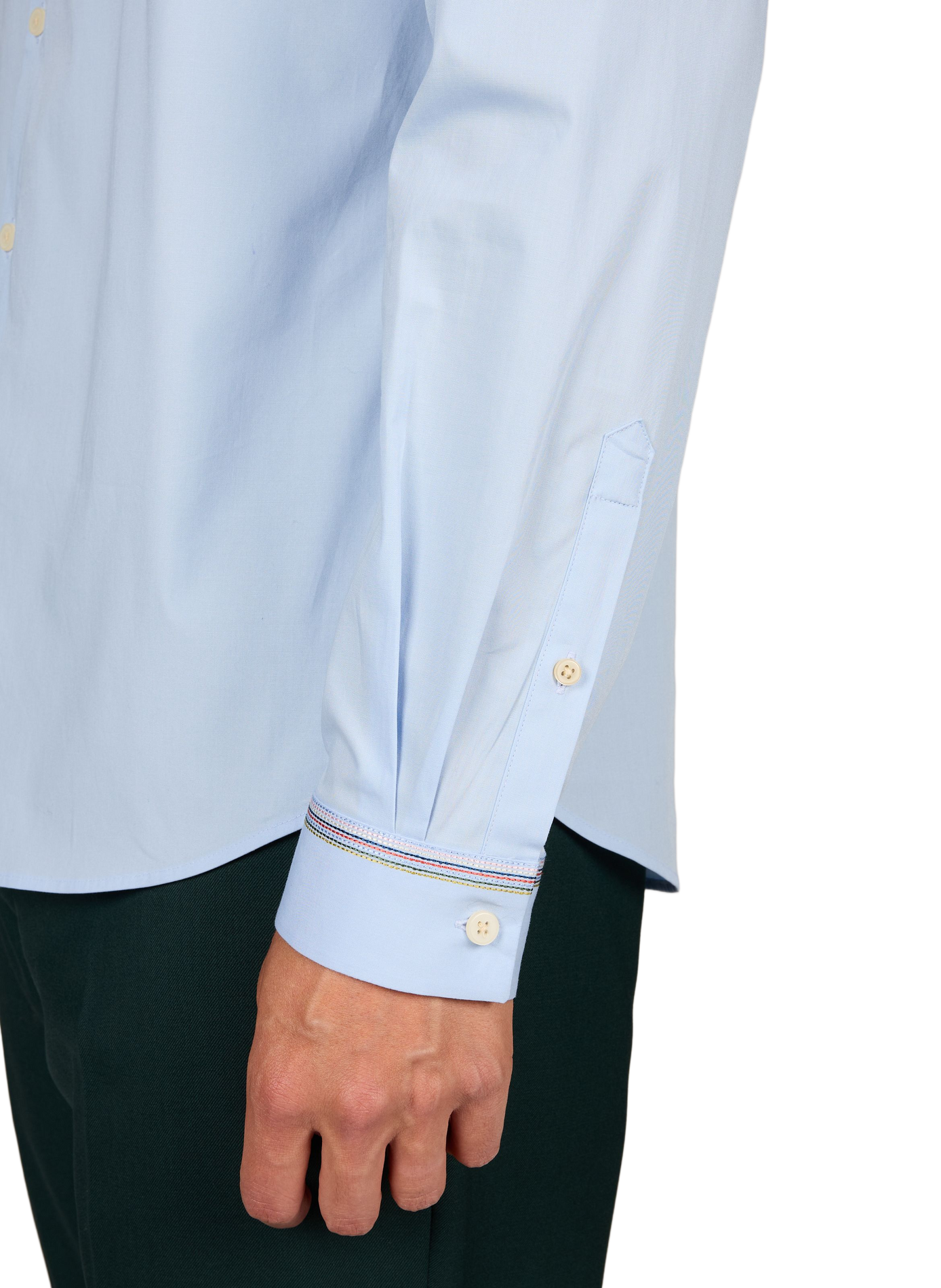 Straight cotton-blend shirt PAUL SMITH Blue