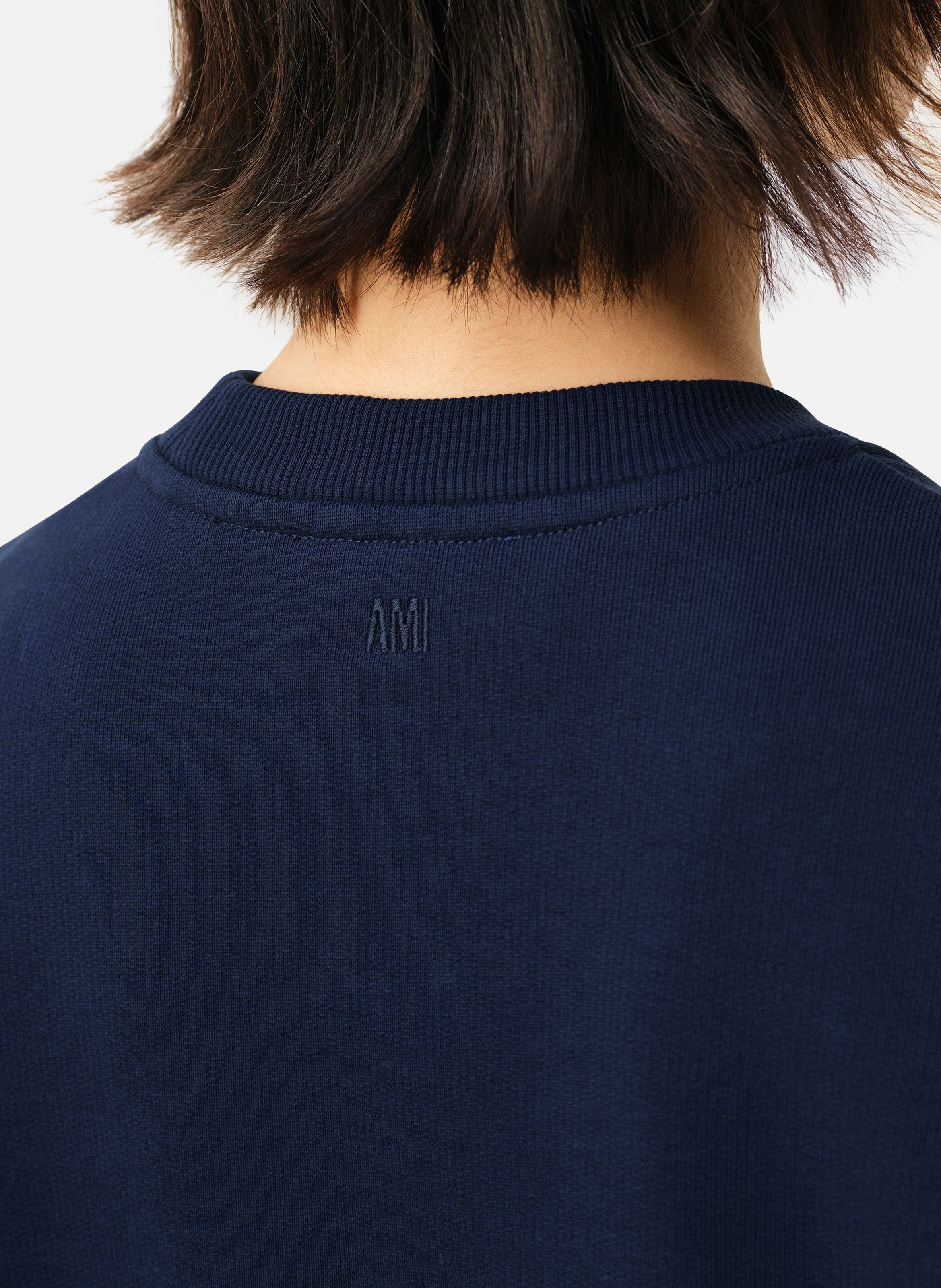 Sweatshirt ami de coeur rouge unisexe AMI PARIS Bleu
