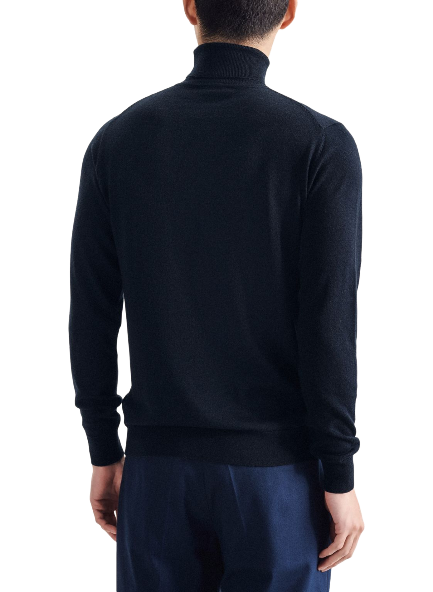 Wool polo neck sweater SEIDENSTICKER Blue
