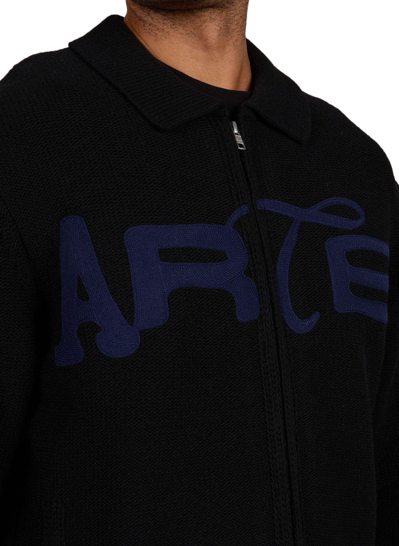 Knit logo wool blend vest ARTE ANTWERP Black