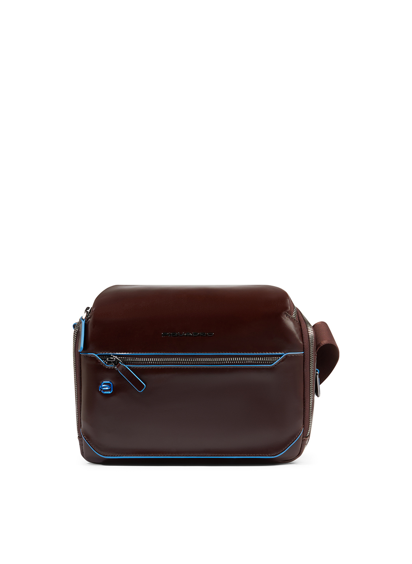 Sac bandoulière homme personnalisable PIQUADRO Marron
