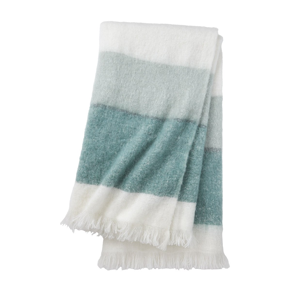Plaid en mohair, baikal DESFORGES Gris