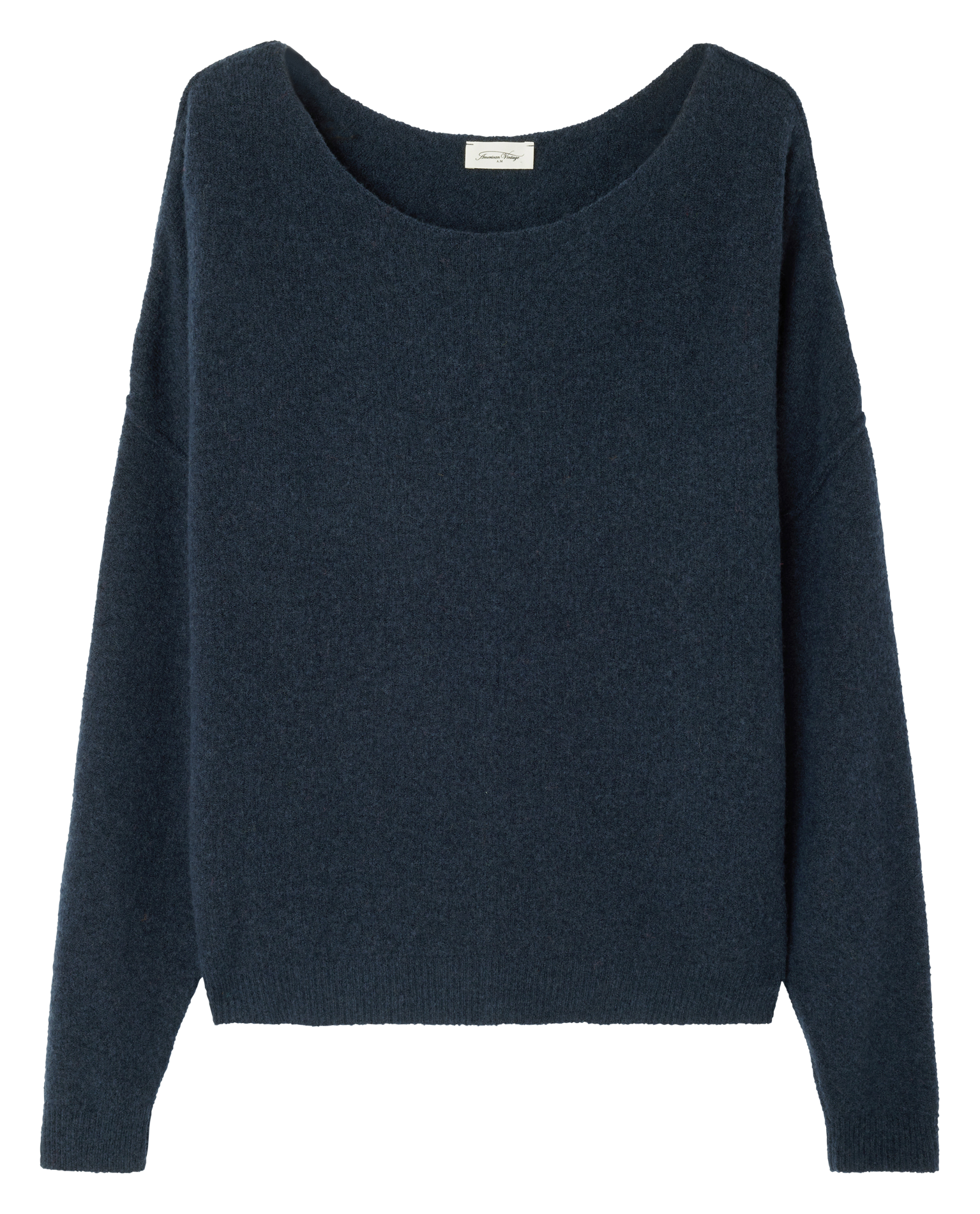 Pull col bateau en laine mélangée damsville AMERICAN VINTAGE Bleu
