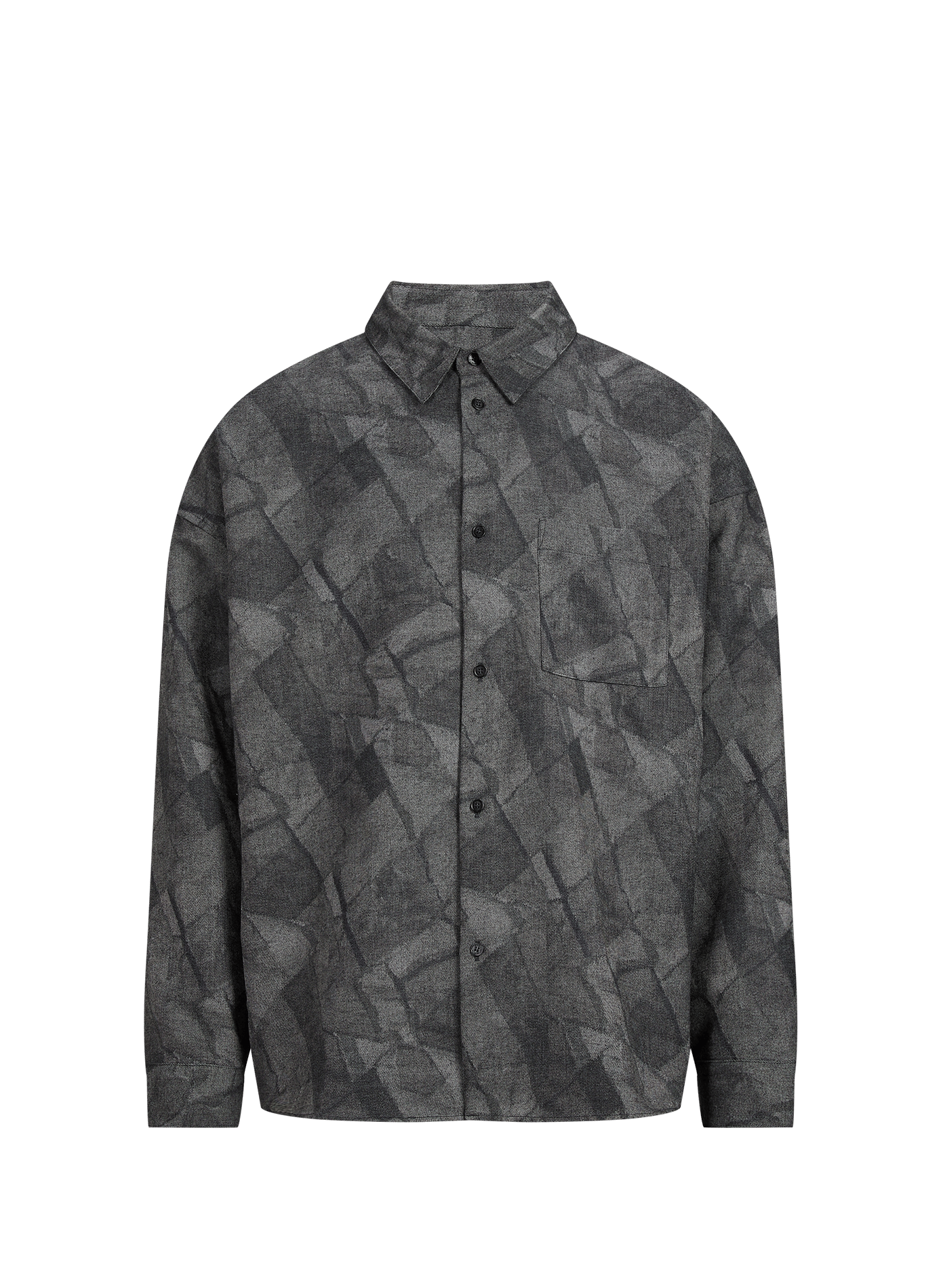 Oversized printed shirt MAISON KITSUNÉ Grey