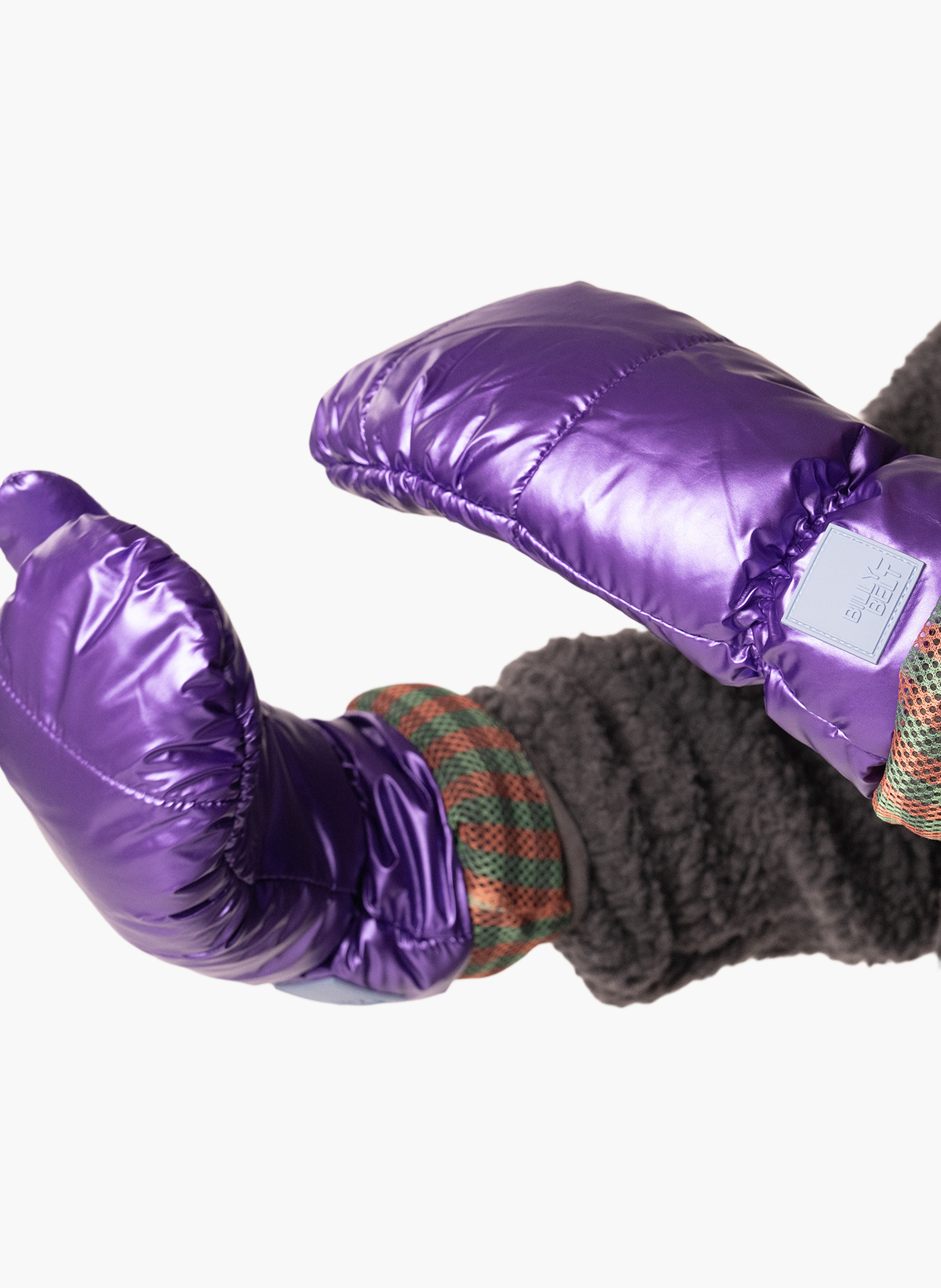 Moufles métalliques en polaire BILLYBELT Violet