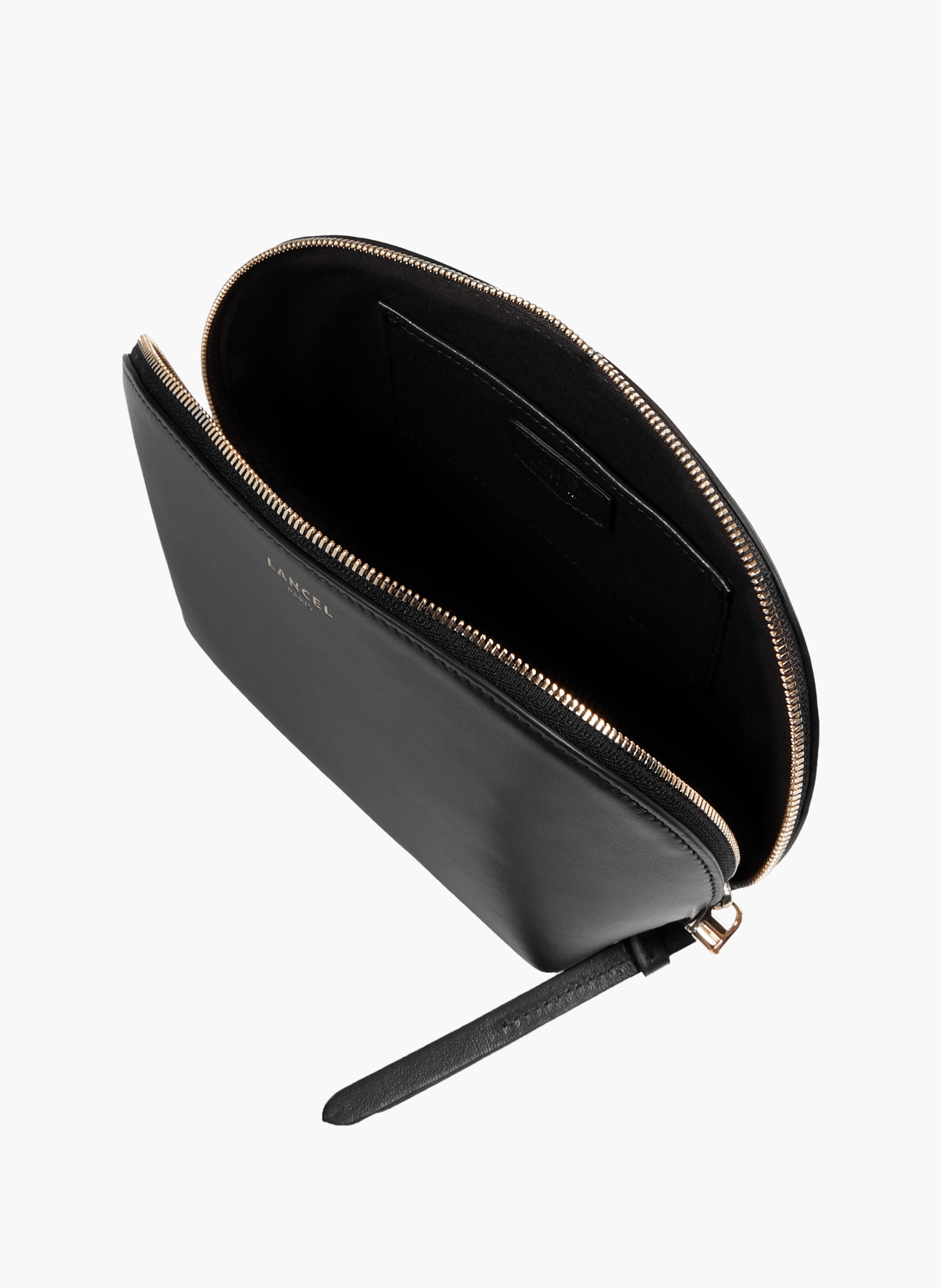 Cosmetische etui van Lancel in leder. LANCEL Zwart