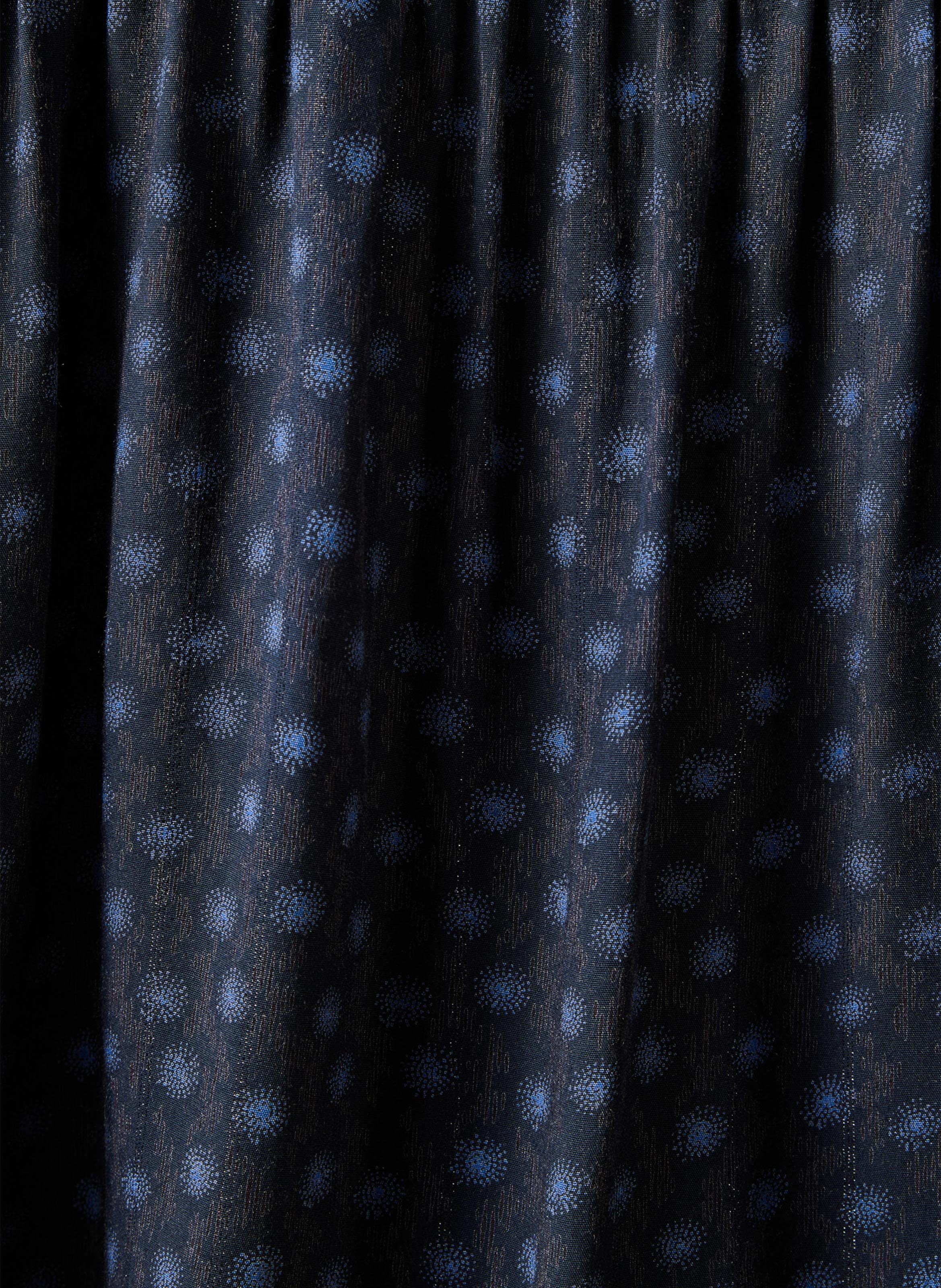 Losvallend overhemd met mao-kraag en print LA FEE MARABOUTEE Blauw