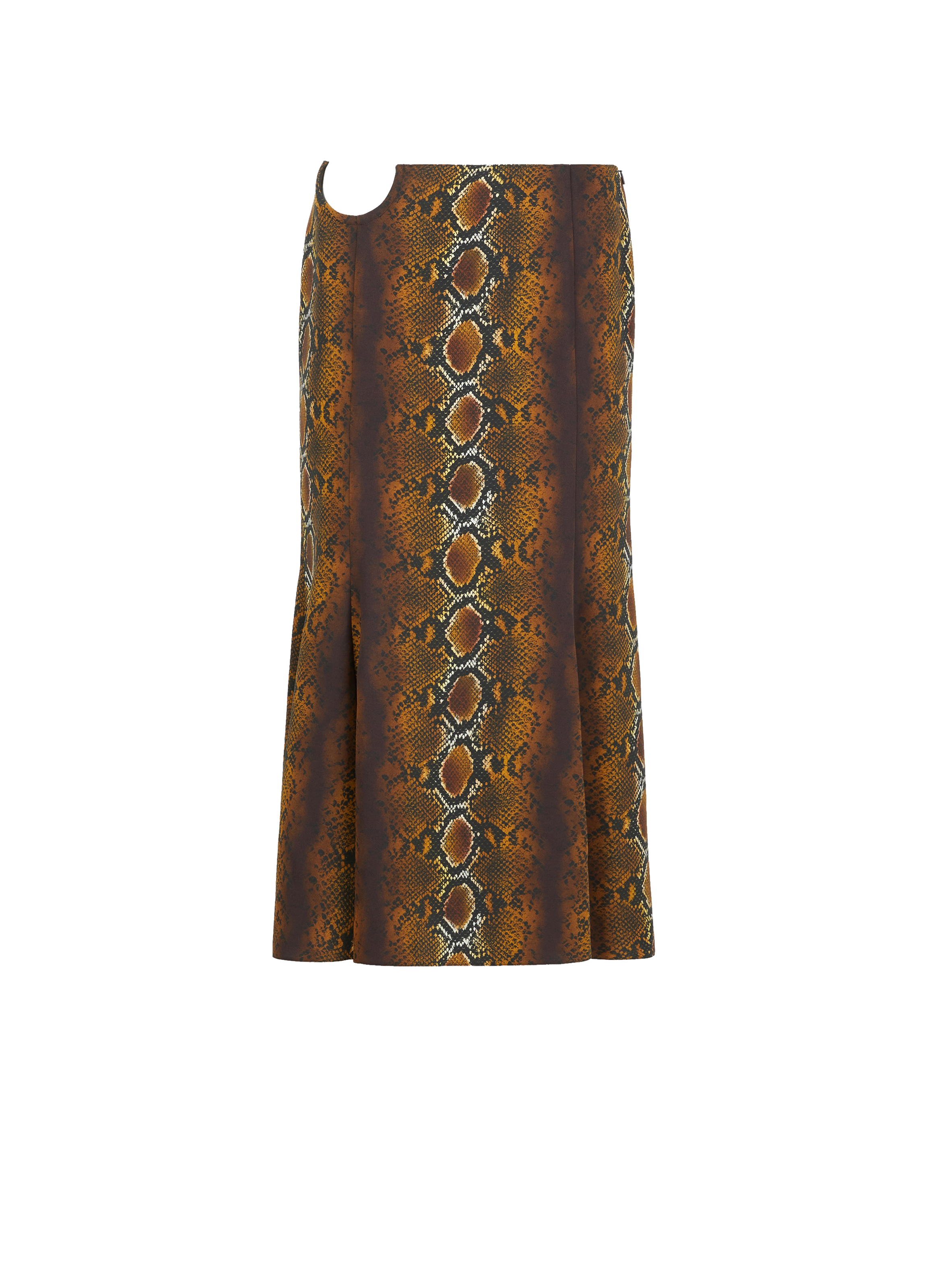 Jupe mi-longue en cady