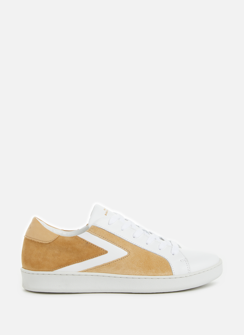 Claudia low leather sneakers BrownMAISON SARAH LAVOINE 