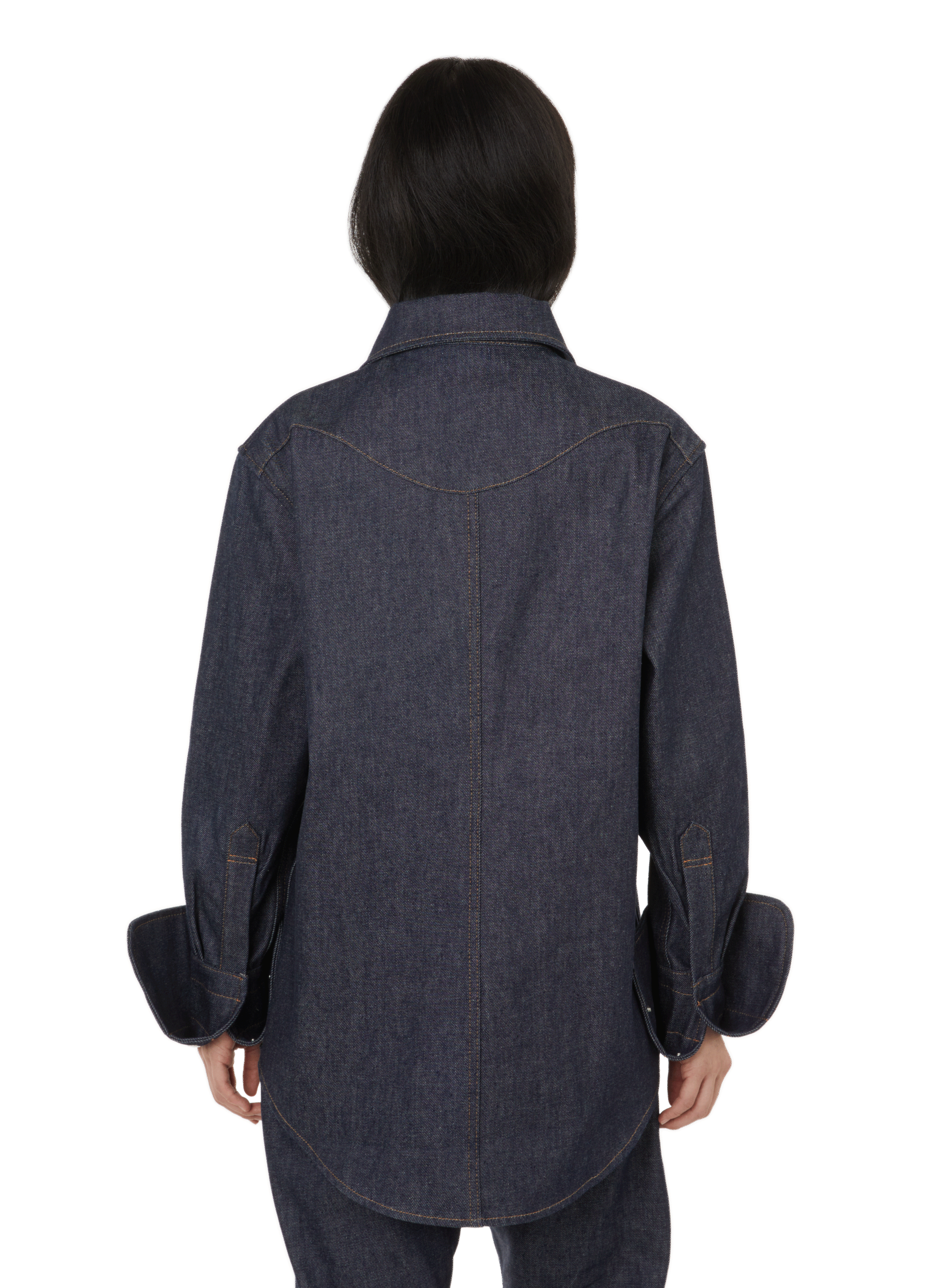 Organic cotton denim shirt  BITE STUDIOS Blue