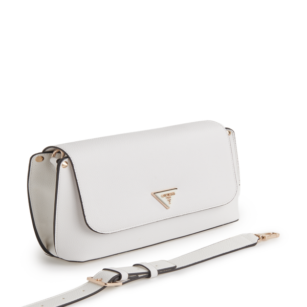 Guess Grained Shoulder Bag In White