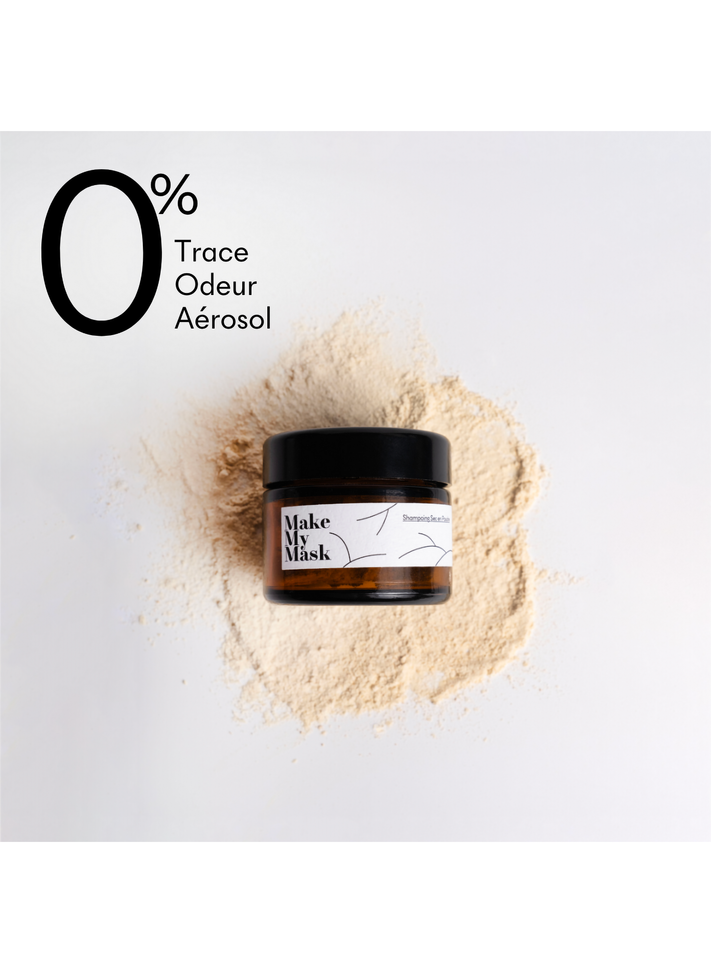 Dry Shampoo and Applicator Brush MAKE MY MASK No color