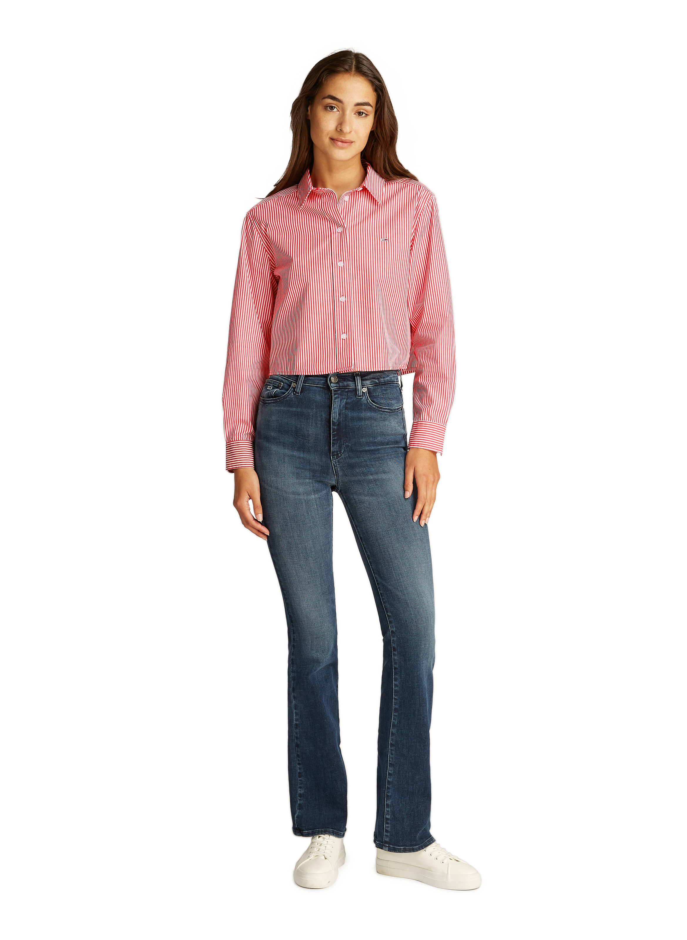 Short striped shirt TOMMY HILFIGER Multicolour