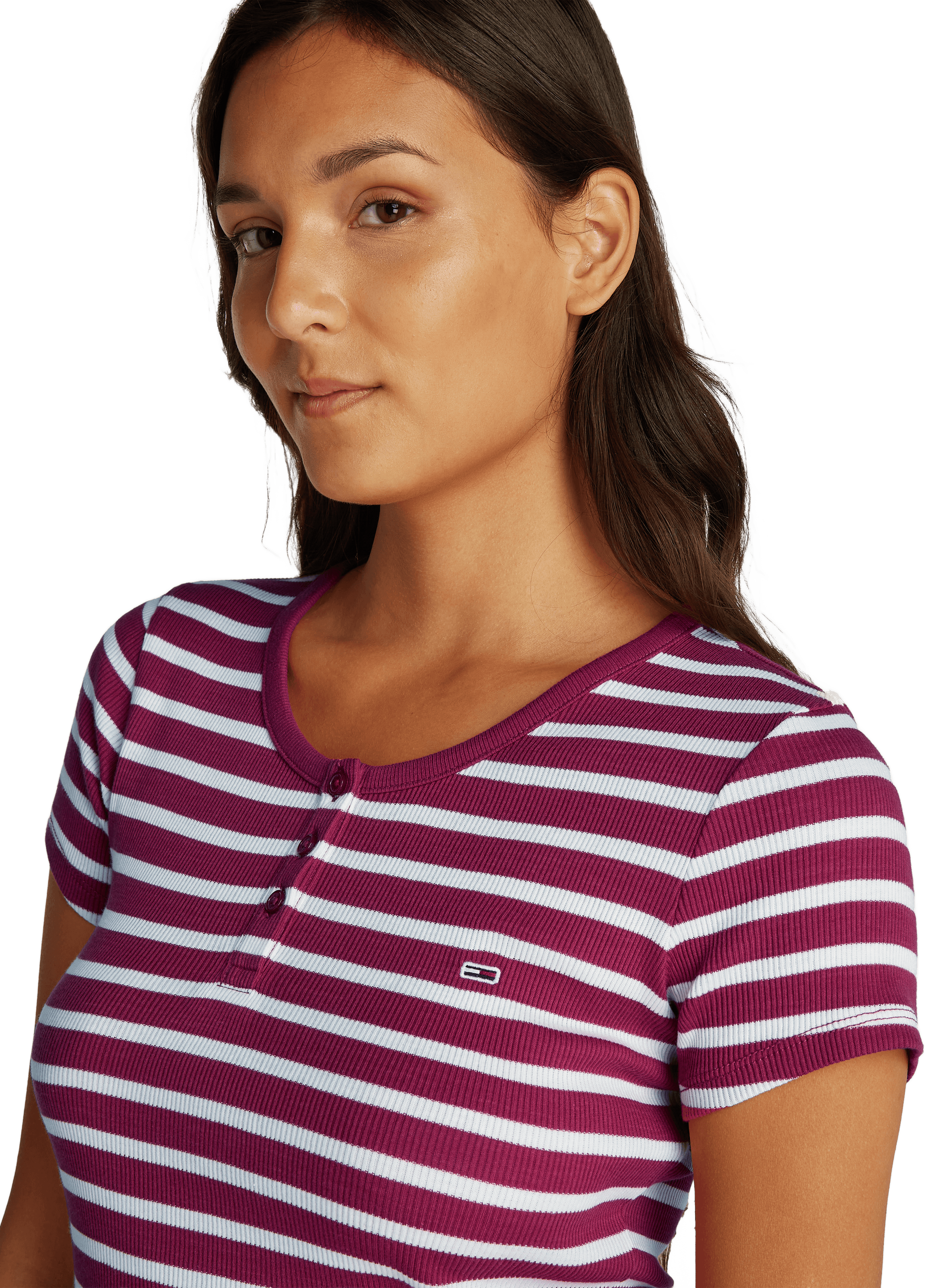 T-shirt à rayures TOMMY HILFIGER Rouge