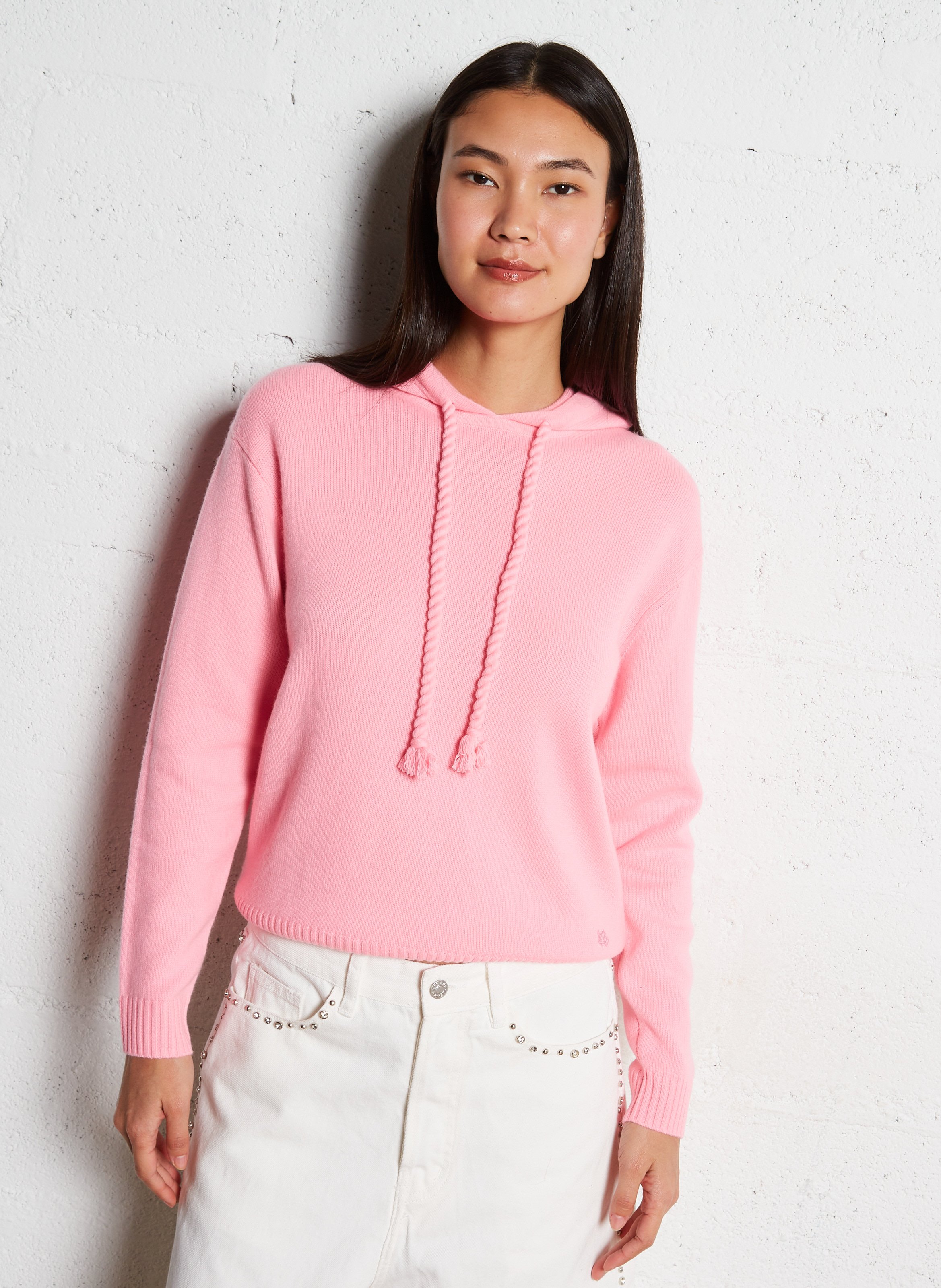 Pull oversize en cachemire bakia KUJTEN Rose