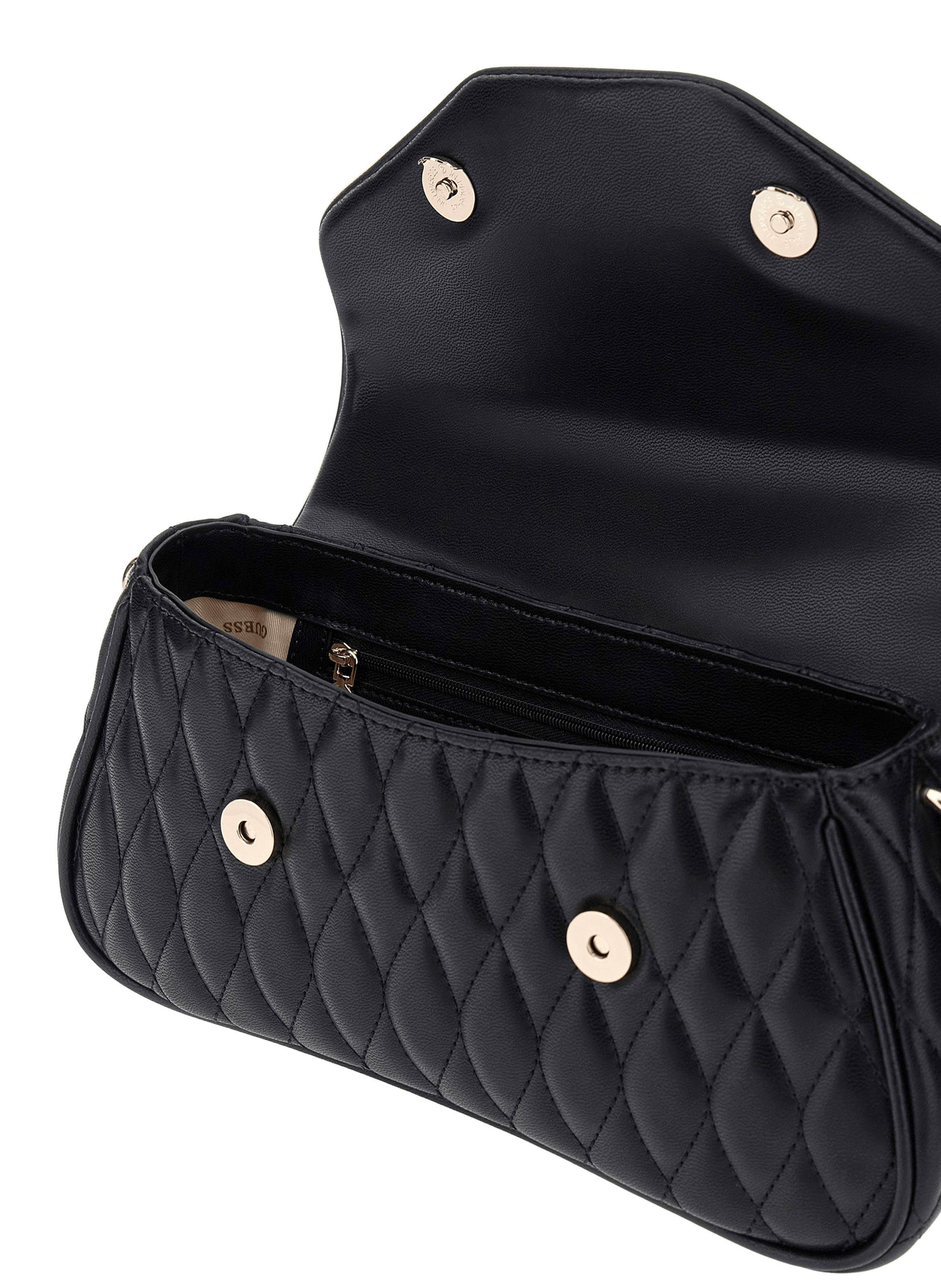 Sac à main Valla surpiqué GUESS Noir