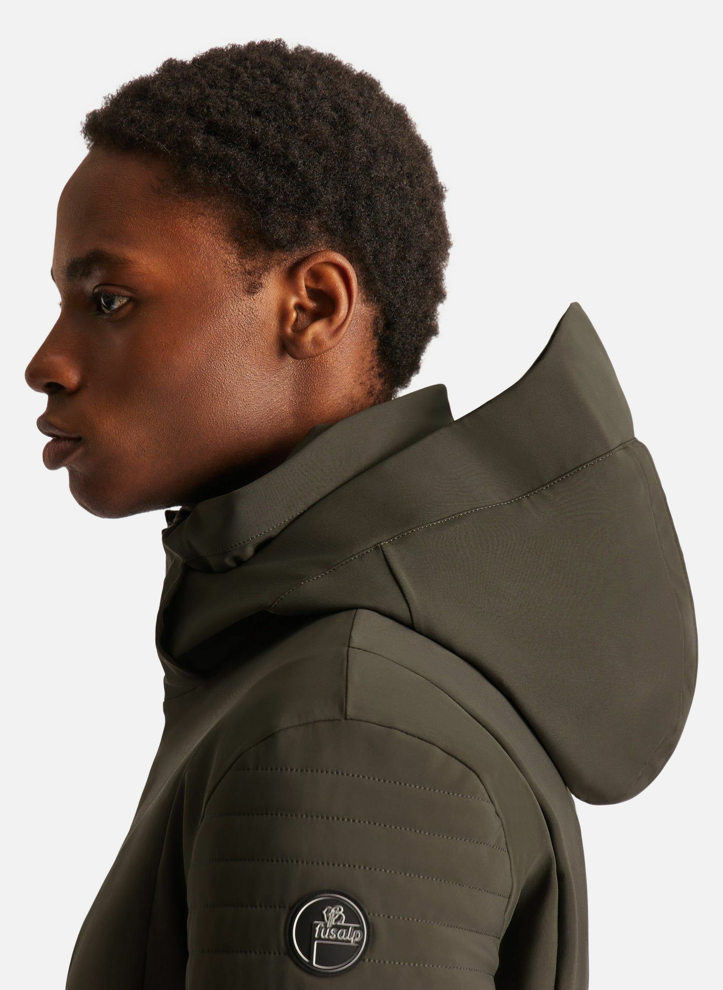 Veste de ski power col montant coupe regular FUSALP Vert