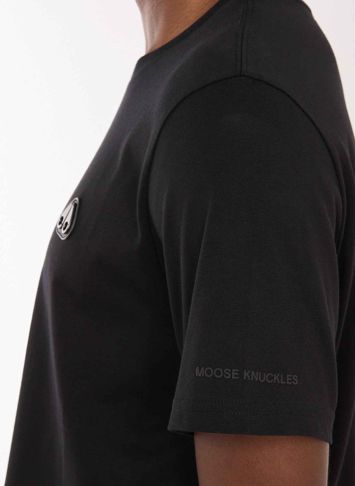Classic Cotton T-Shirt MOOSE KNUCKLES Black
