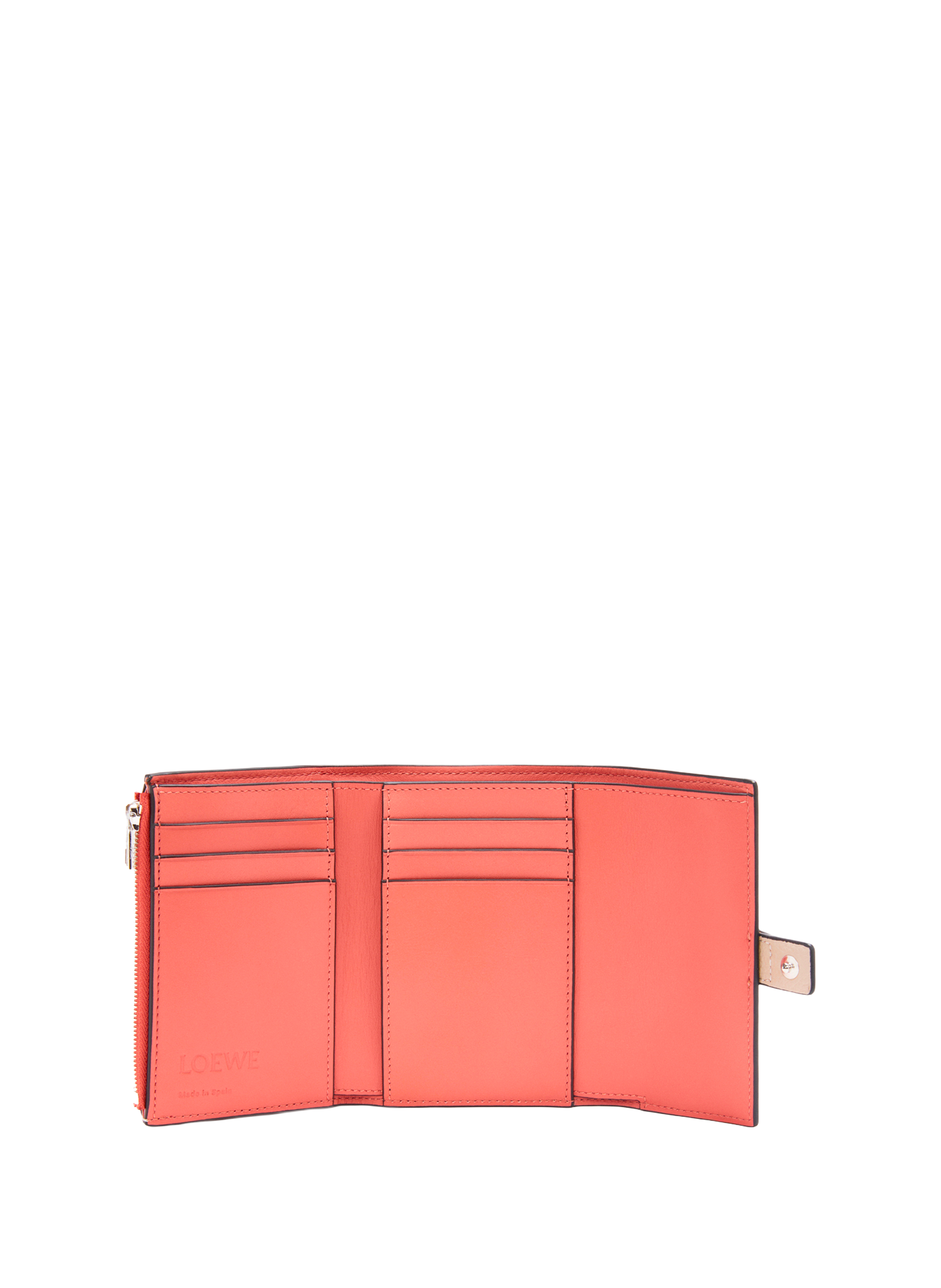 Small vertical wallet in soft grained calf leather LOEWE Beige