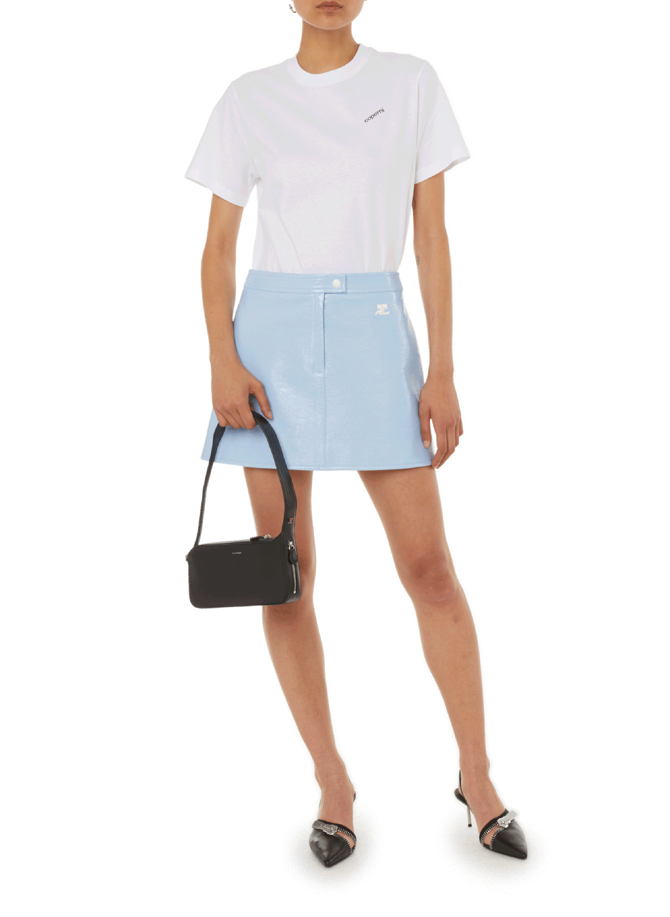 T-shirt col rond en coton COPERNI Blanc