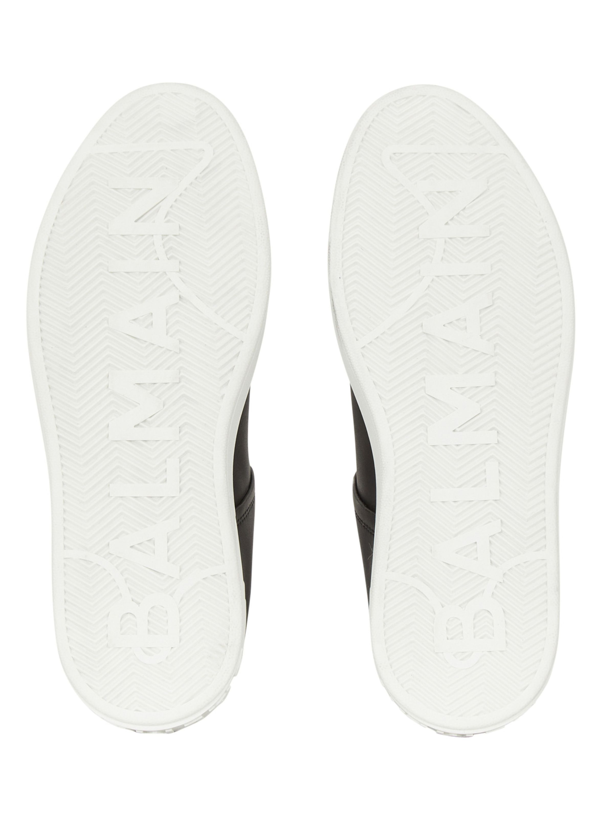 Baskets b-court en cuir de veau BALMAIN Noir