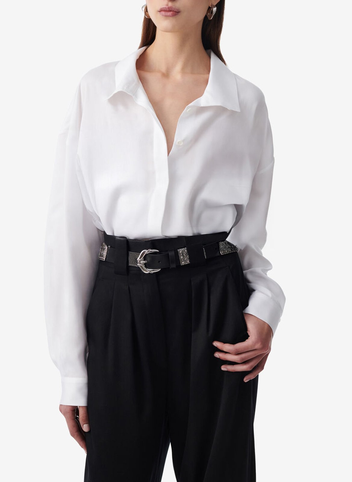 Chemise col classique calidora IRO Blanc