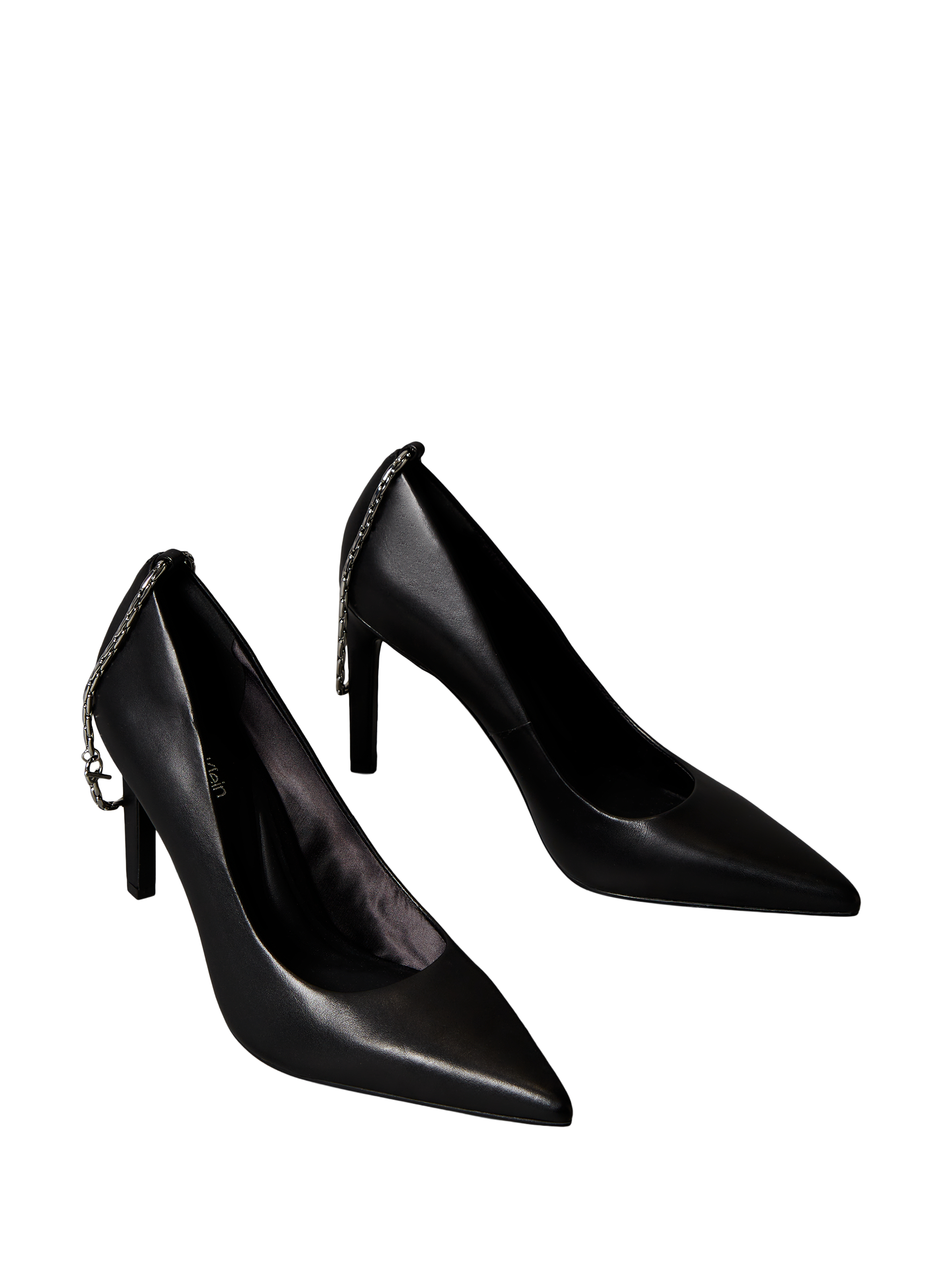 Fine leather high heel pump CALVIN KLEIN Black