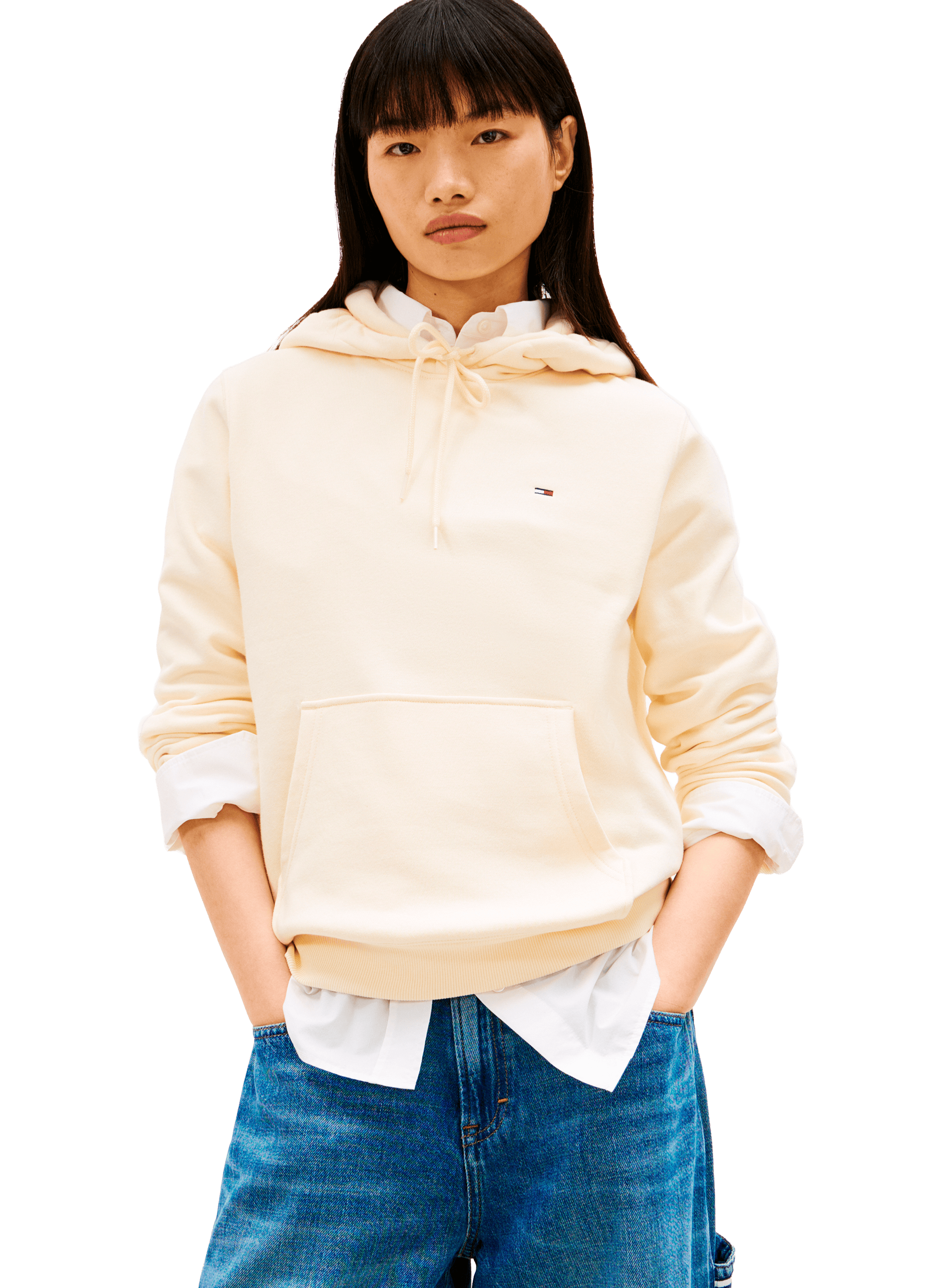 Hoodie en coton TOMMY HILFIGER Jaune