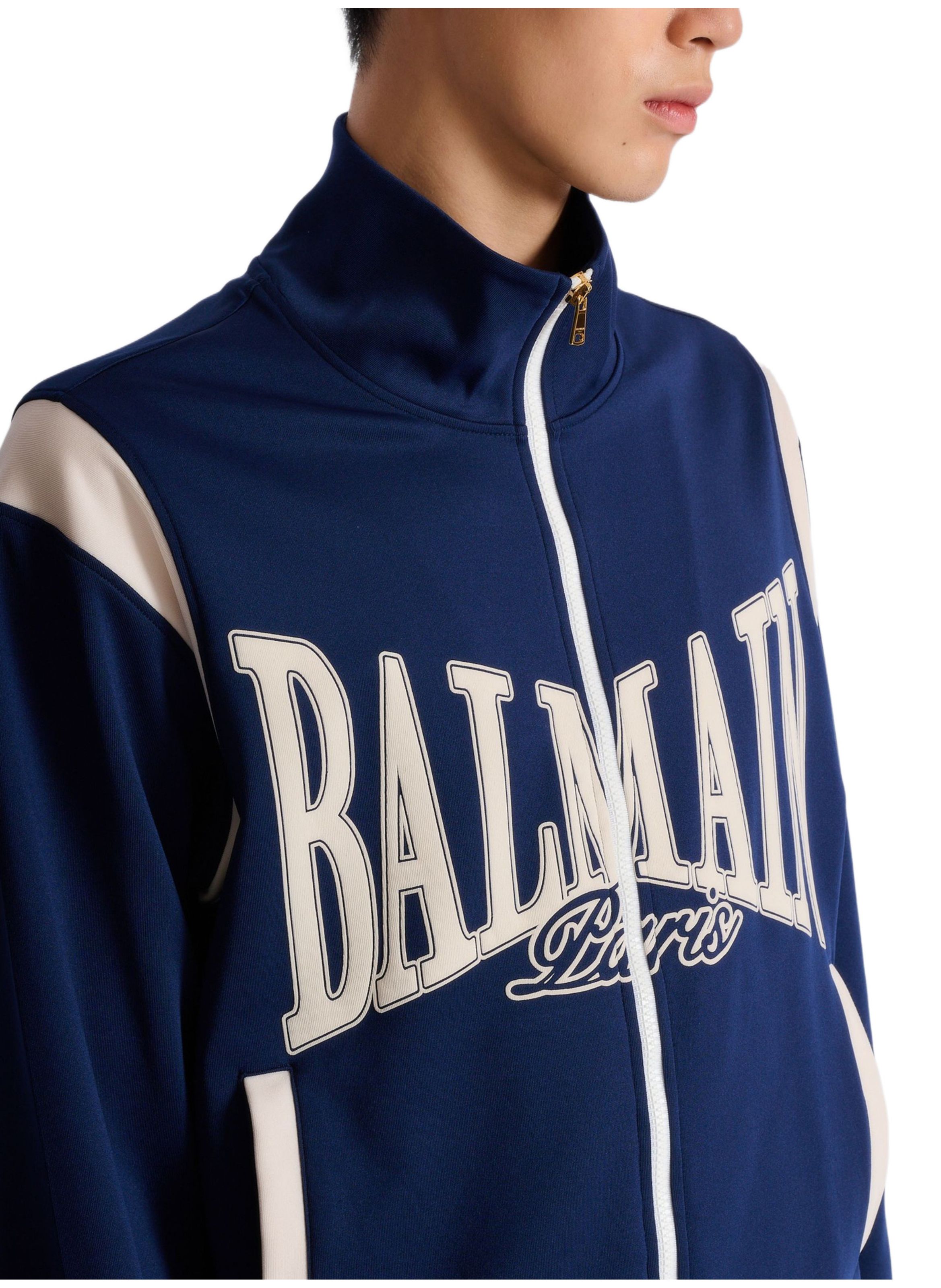 Veste sportive zippée balmain college BALMAIN Bleu