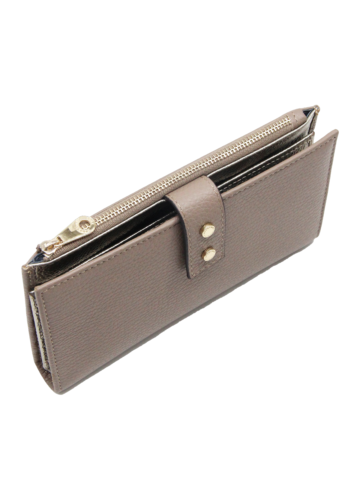 Hebdo | portefeuille compagnon gm en cuir de veau grainé POURCHET Marron