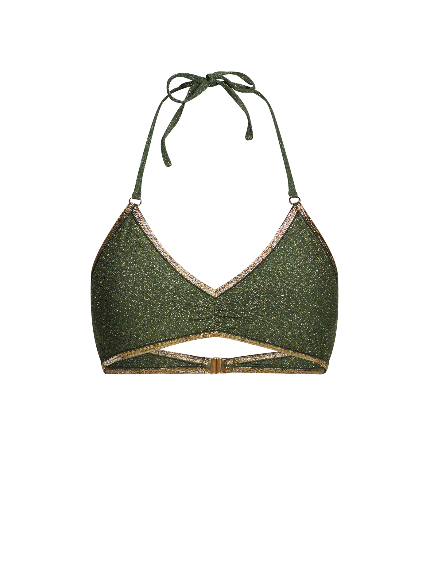 Haut de maillot brillant Joy LA NOUVELLE Kaki