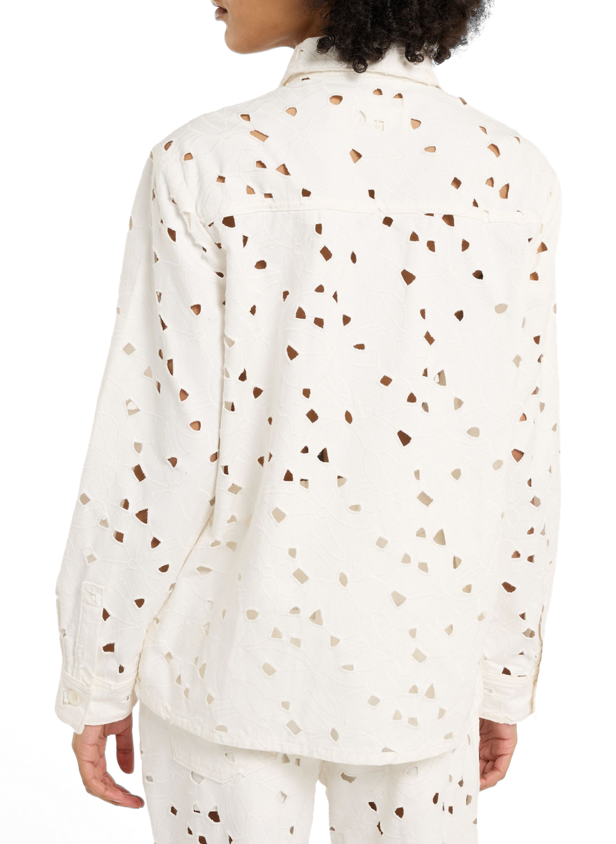 Chemise ajourée Ady en coton SAISON 1865 Blanc