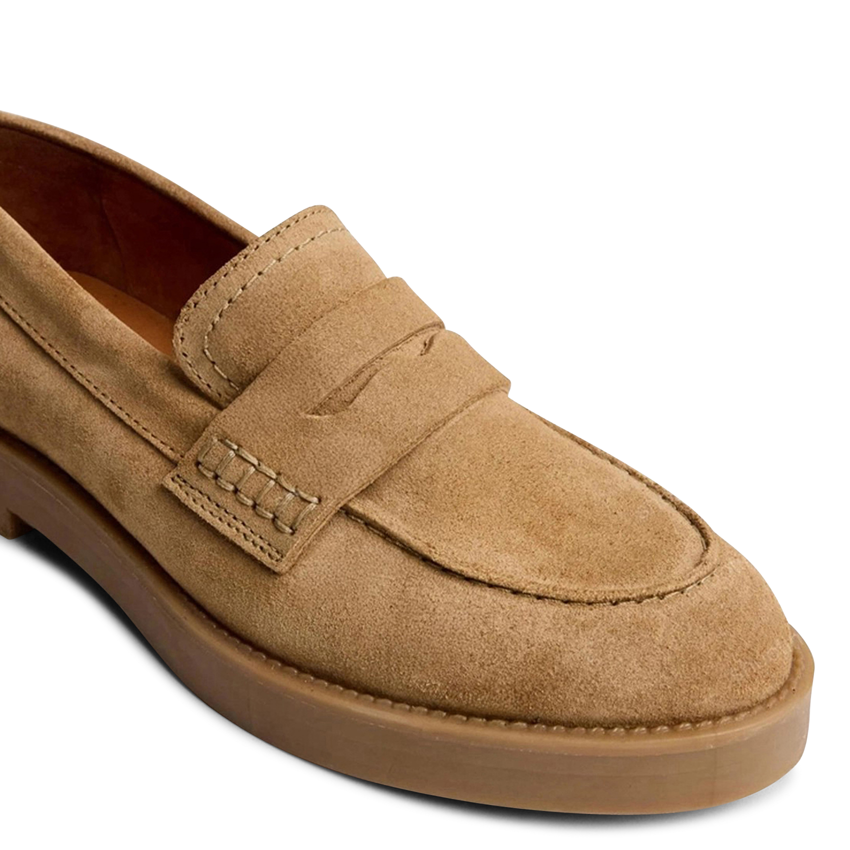 Mocassins en cuir velours mirna JONAK Marron