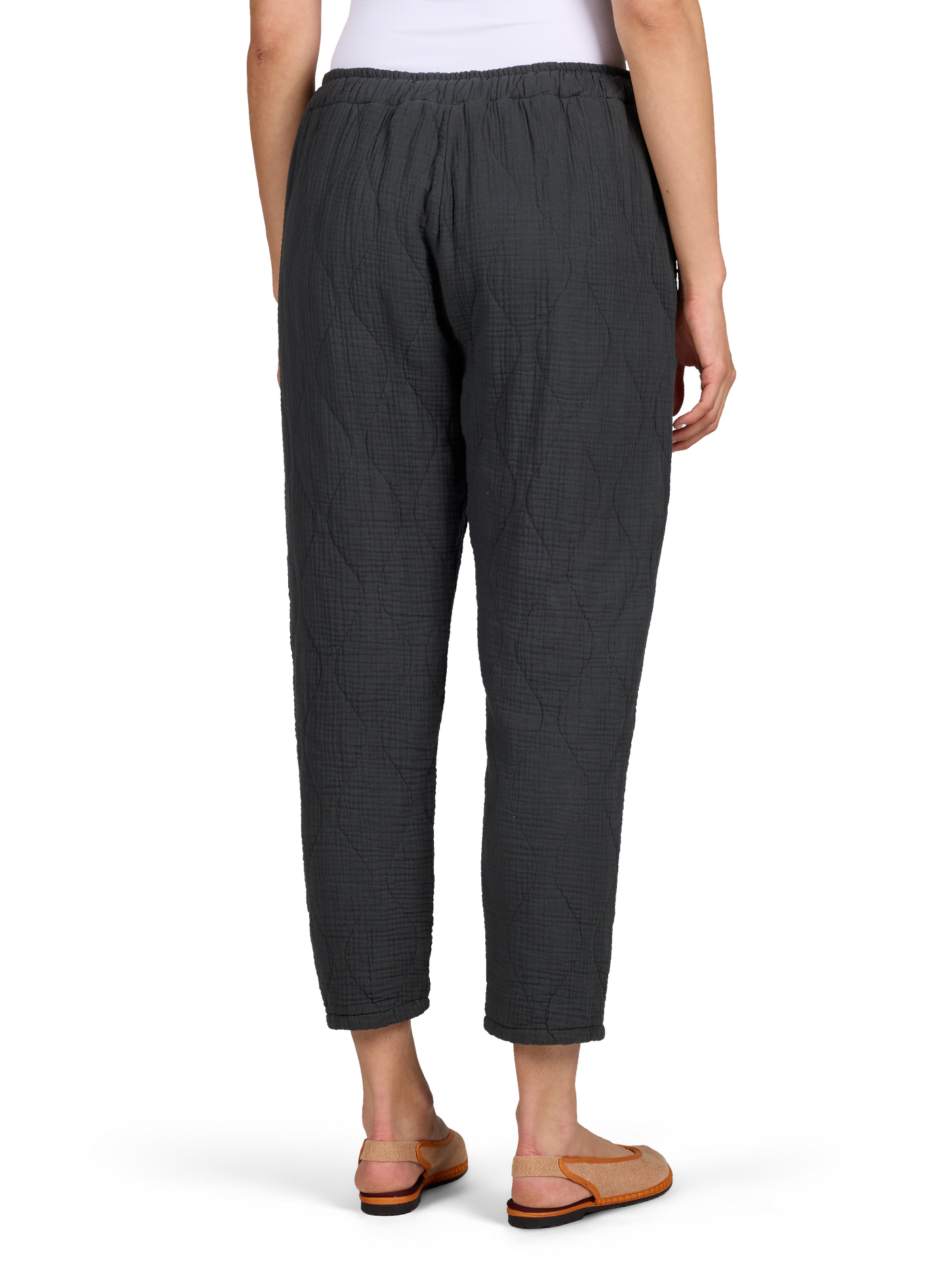 Quilted cotton Boston pants AOKYANOS Grey