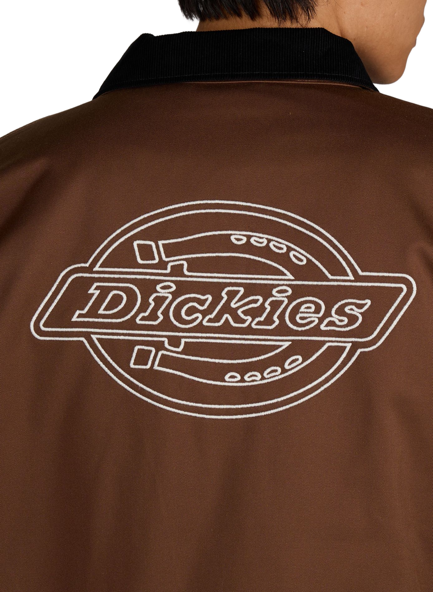 Veste large unie à col velours côtelé DICKIES Marron