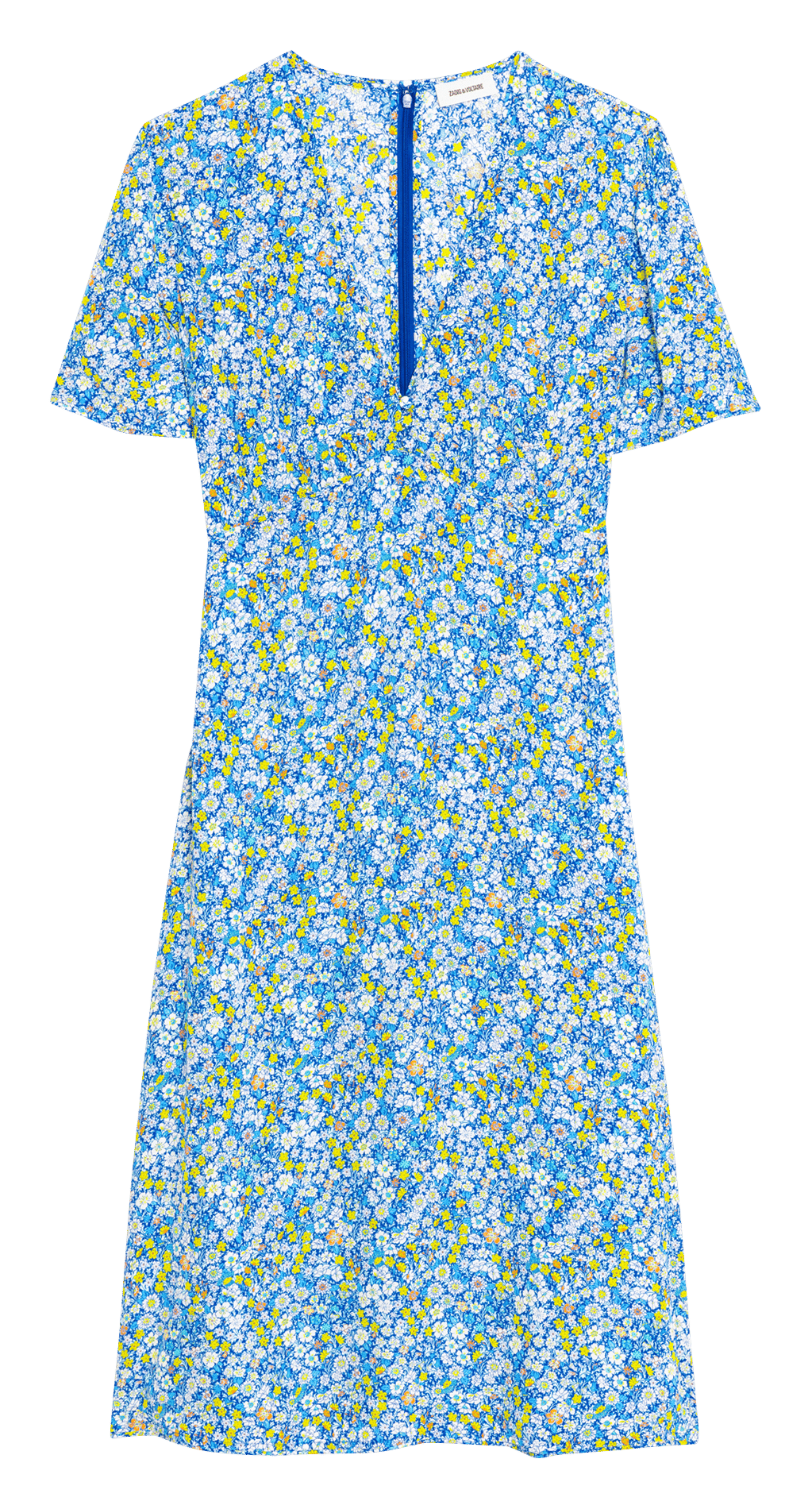 Robe midi col v rhodral ZADIG&VOLTAIRE Jaune