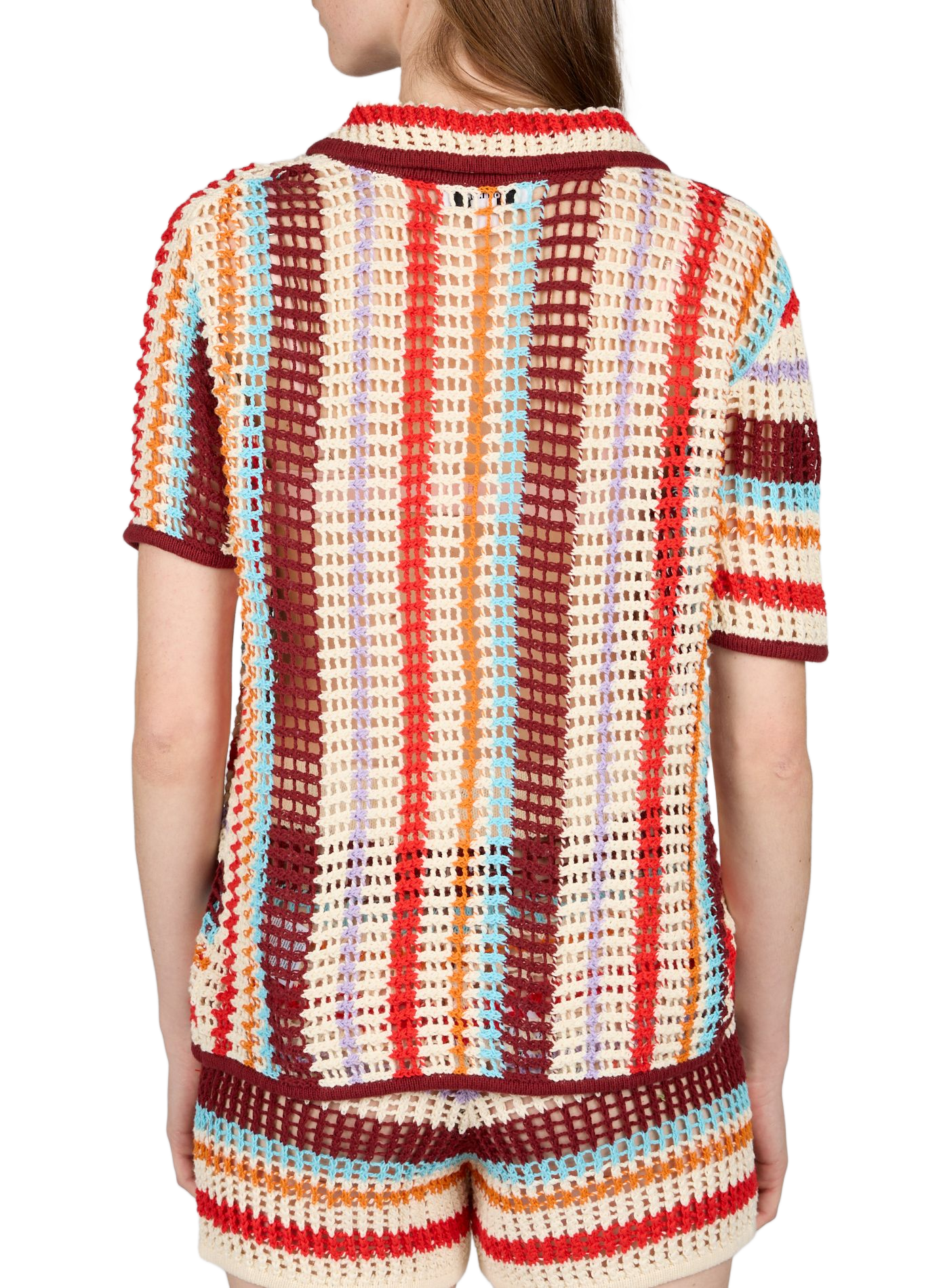 Crochet cotton shirt TSgerdi TOPSHOP Red