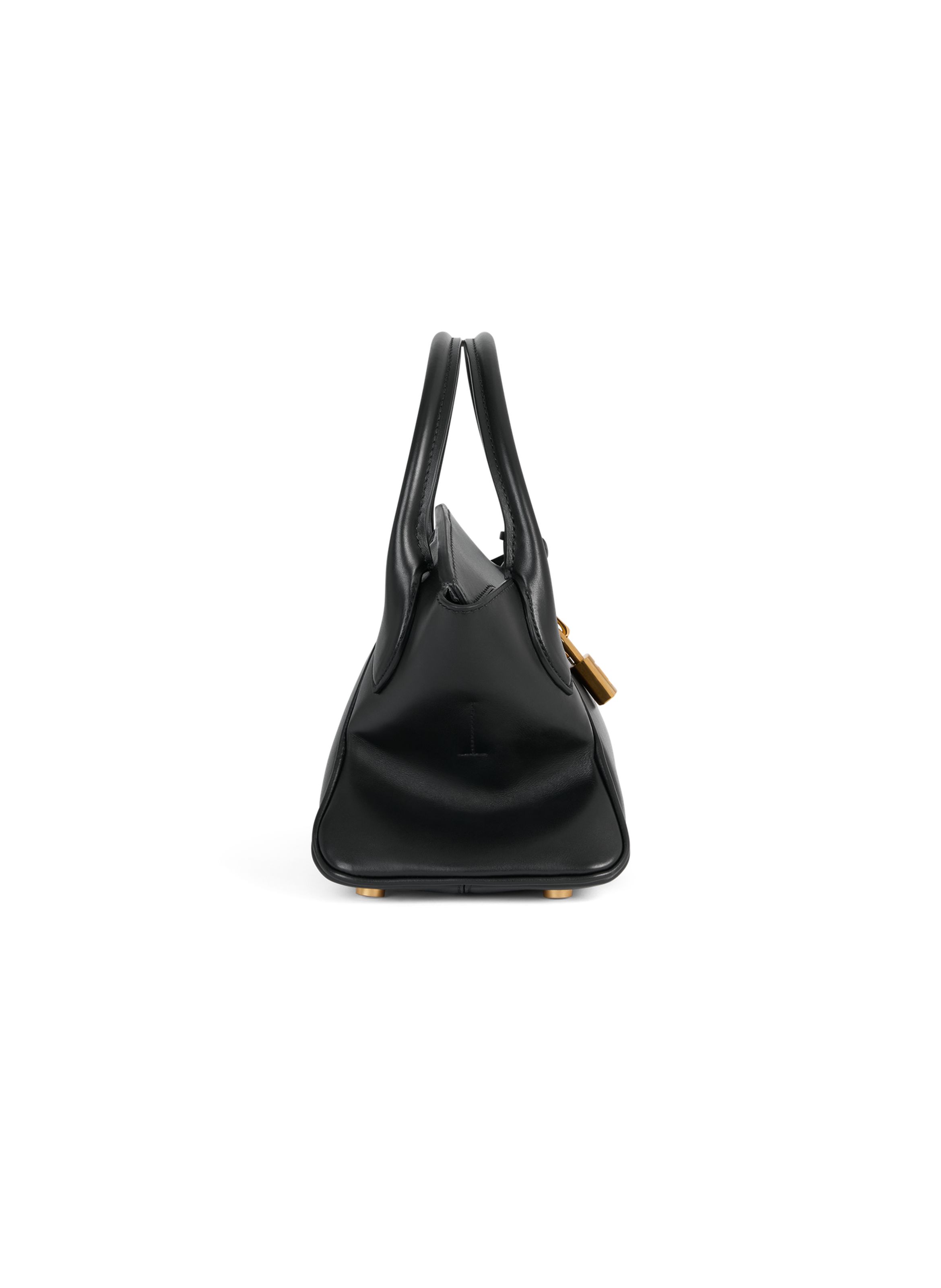 Sac pulse day small en cuir lisse BALMAIN Noir
