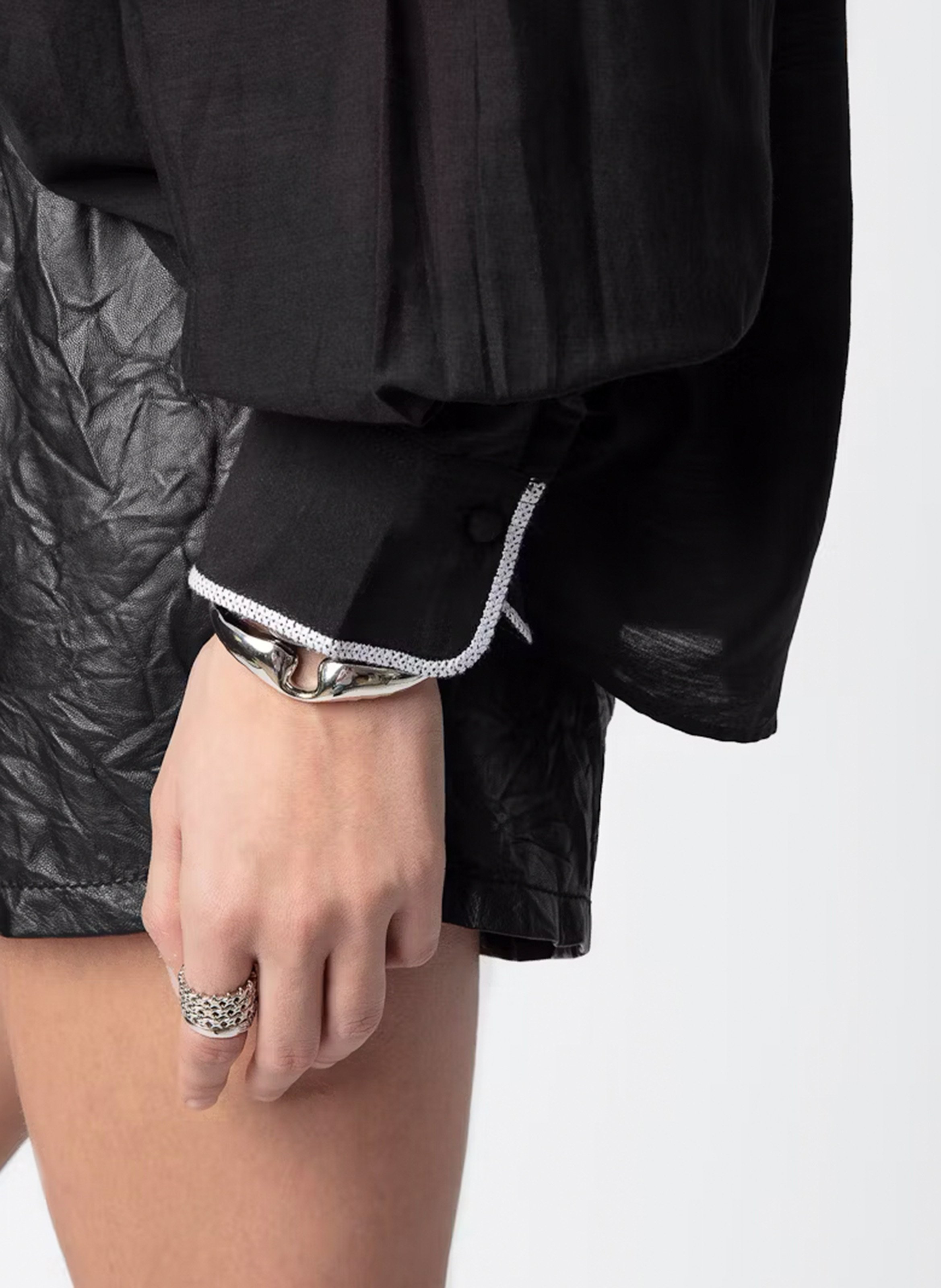 Blouse oversize en coton mélangé troene ZADIG&VOLTAIRE Noir
