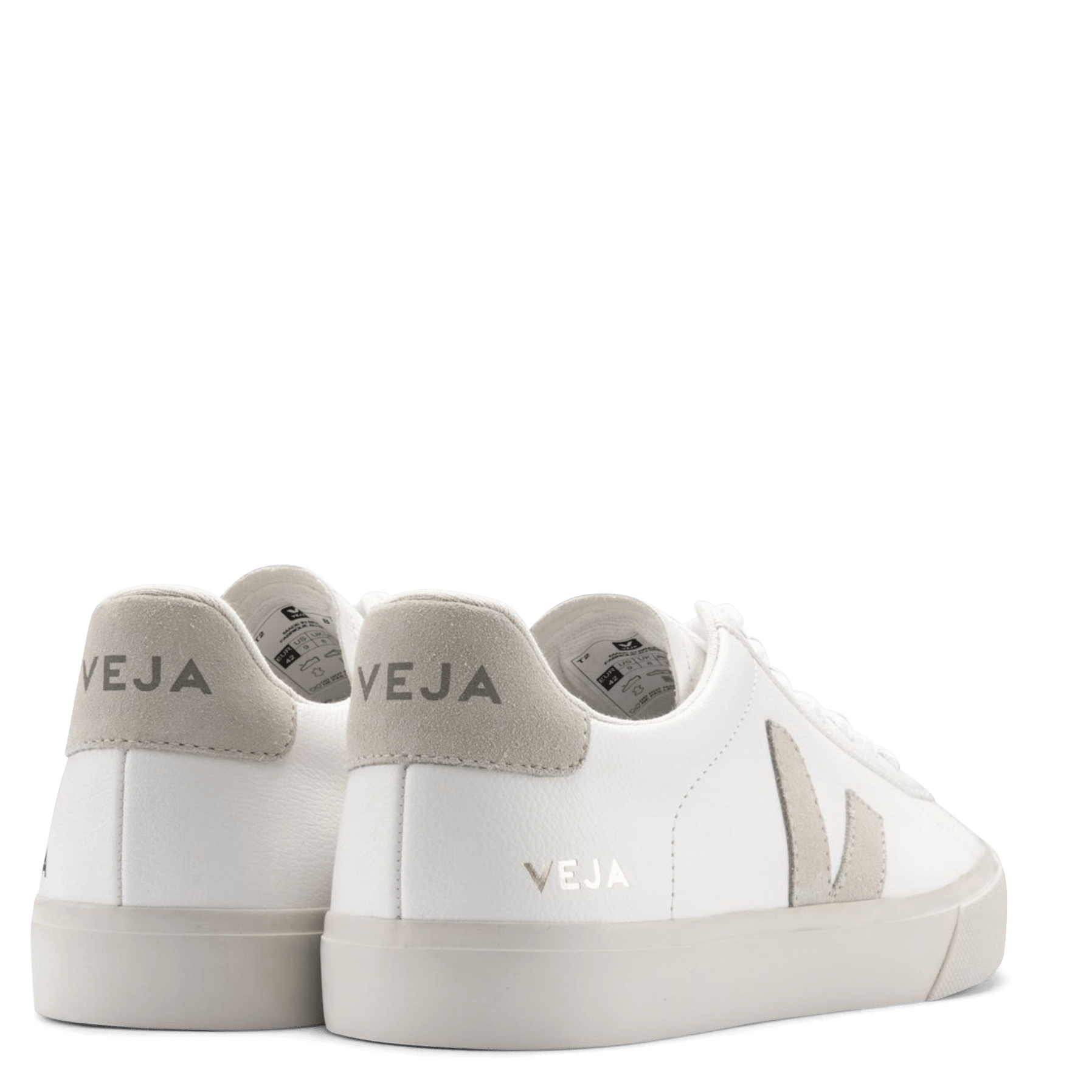 Baskets basses en cuir campo VEJA Blanc