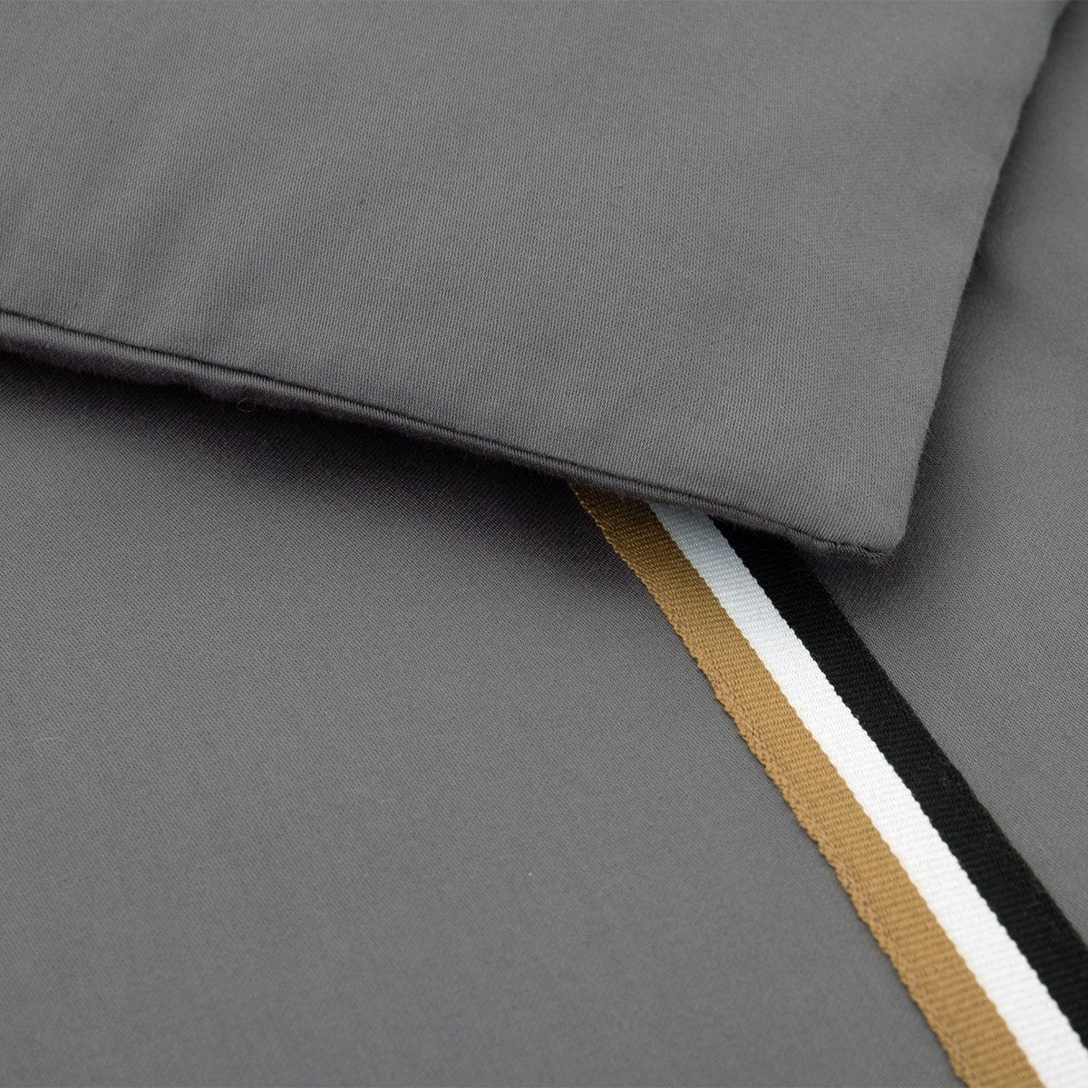 Housse de couette en satin de coton, b linea BOSS HOME Gris