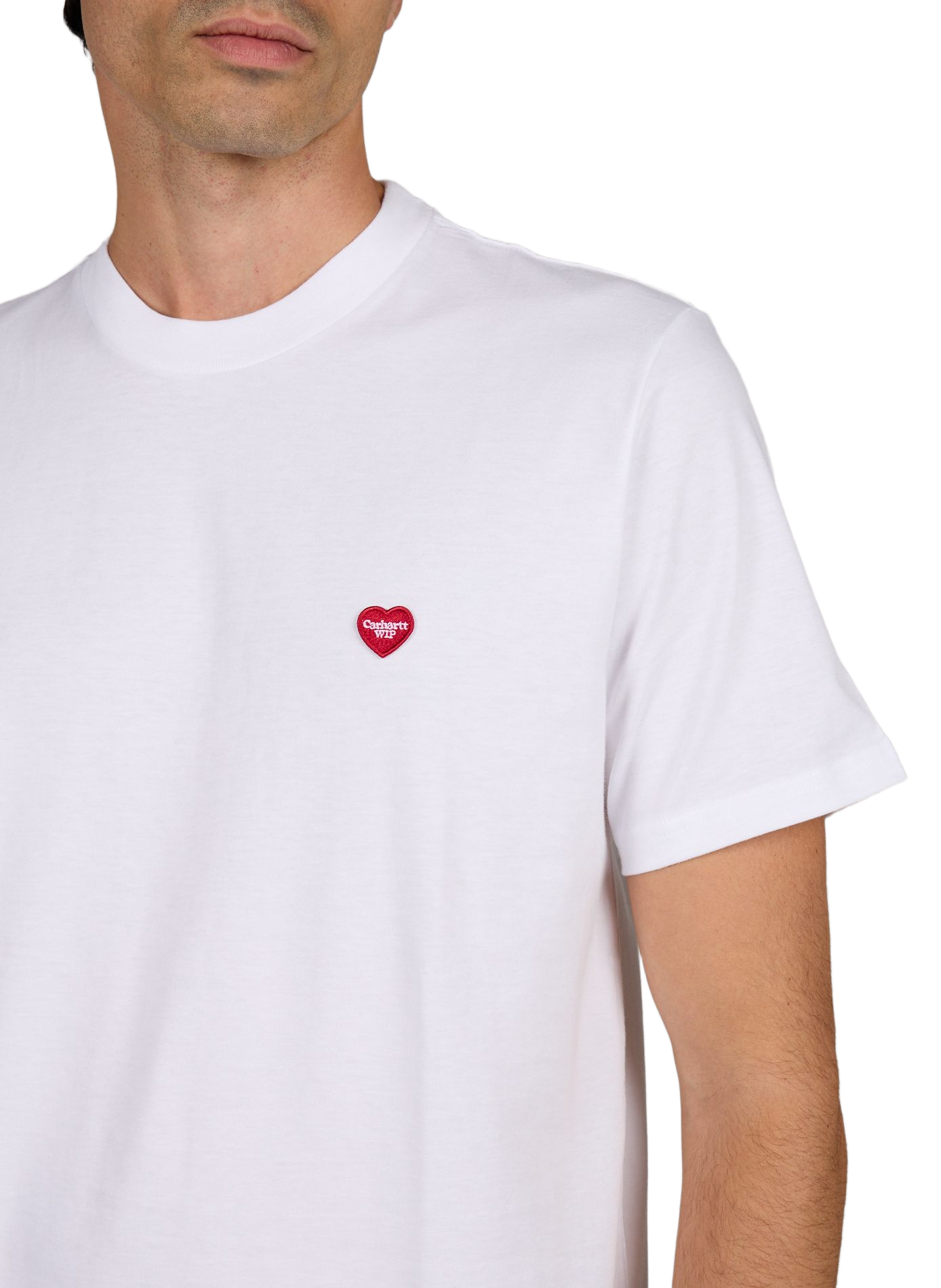 T-shirt small heart CARHARTT WIP White