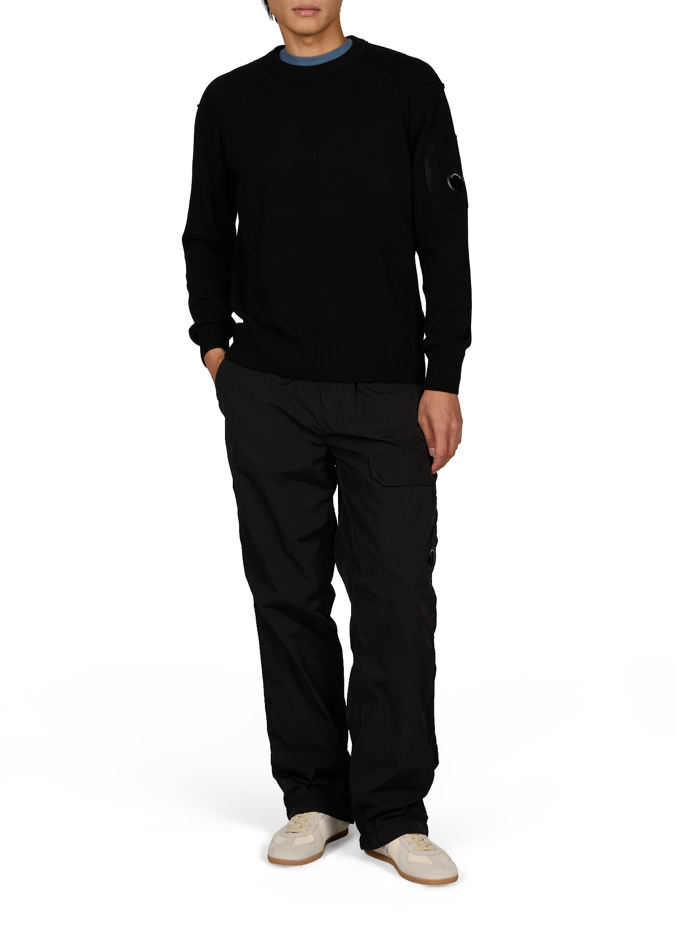 Straight wool blend sweater CP COMPANY Black