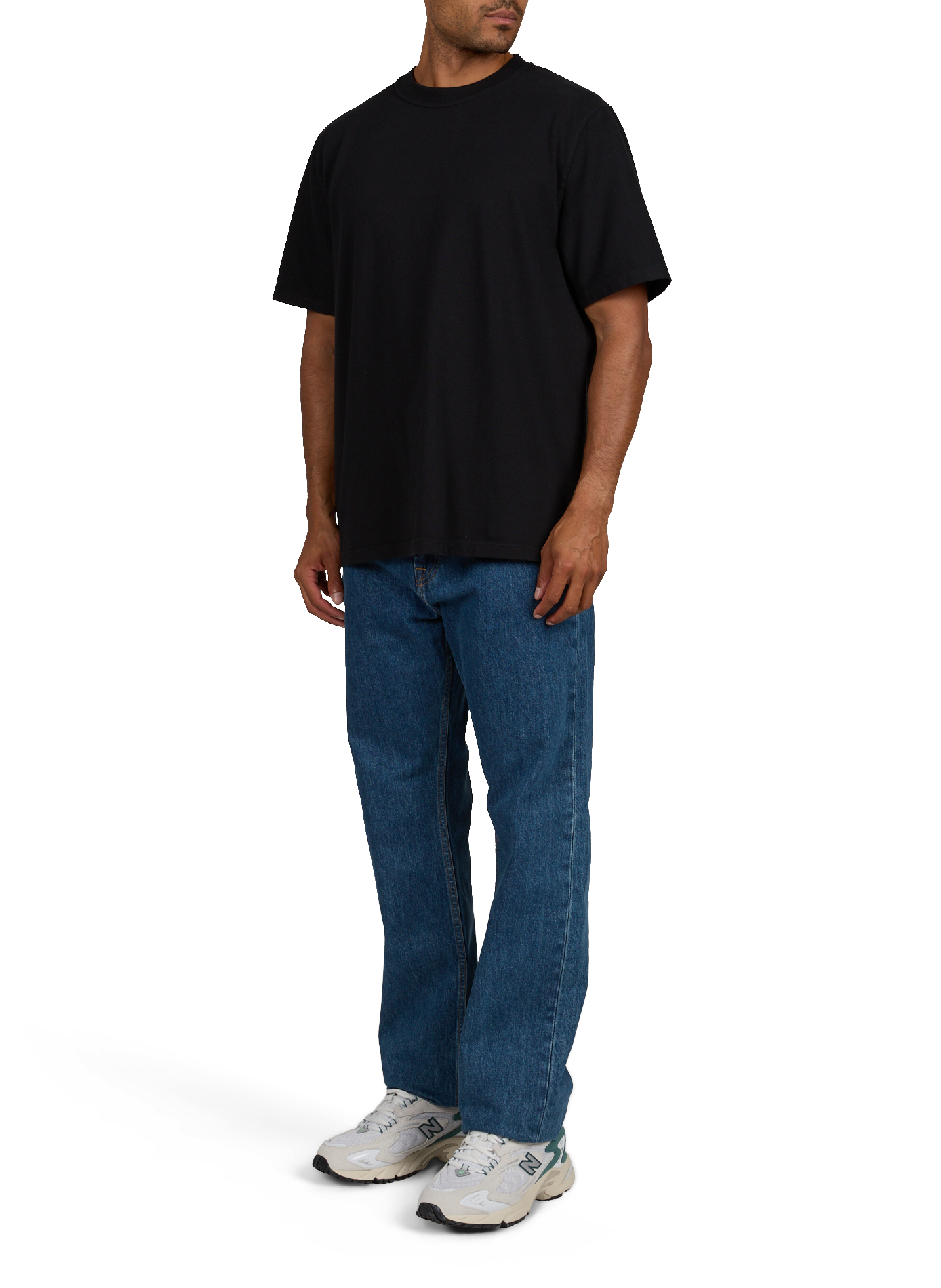 Round neck straight fit cotton T-shirt with screen printing ARTE ANTWERP Black