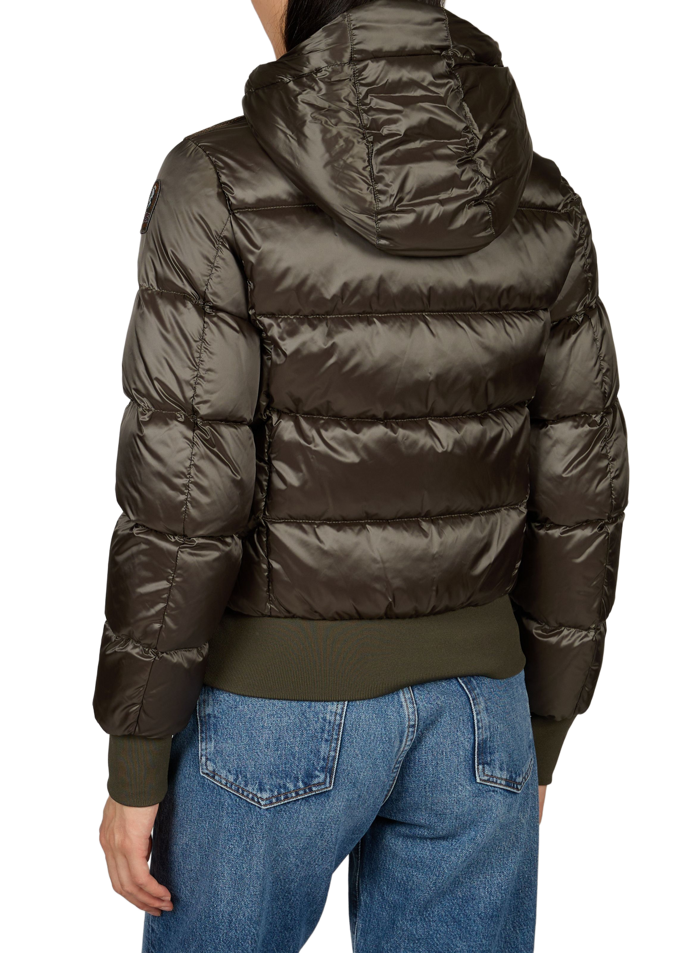 Oversized hooded puffer coat PARAJUMPERS Khaki