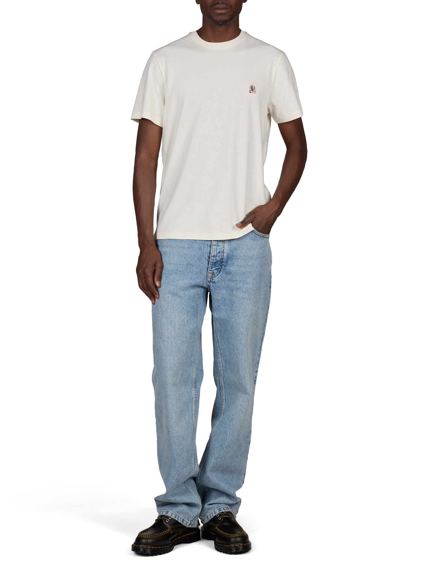 Straight-fit cotton T-shirt PARAJUMPERS Beige