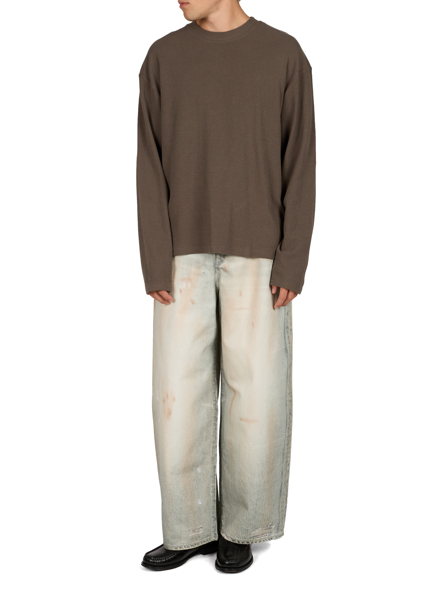 Jean ample en coton WON HUNDRED Bleu