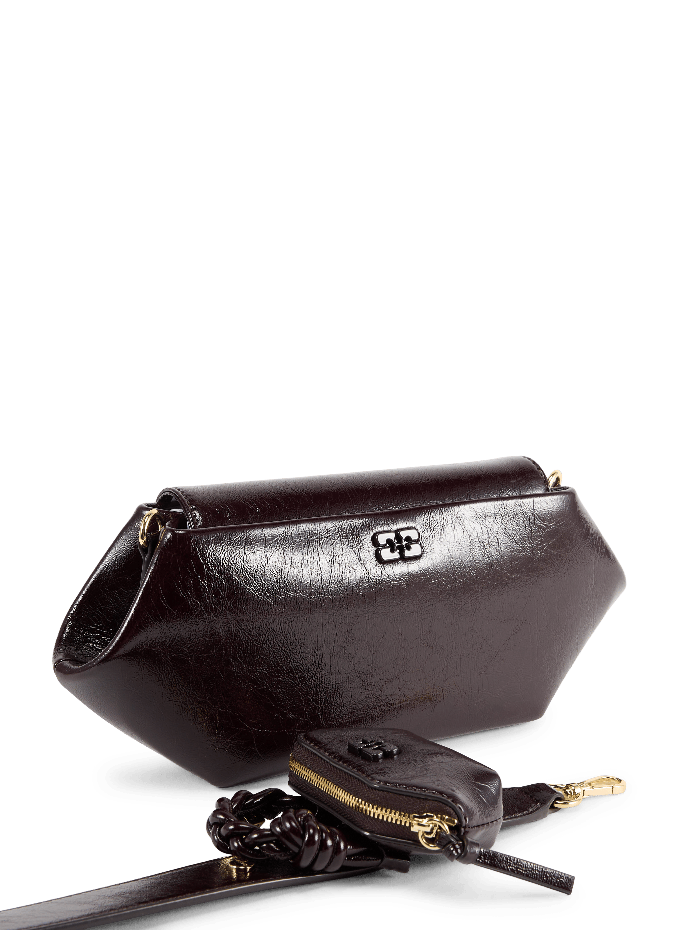 Sac porté épaule Bou East/West GANNI Marron