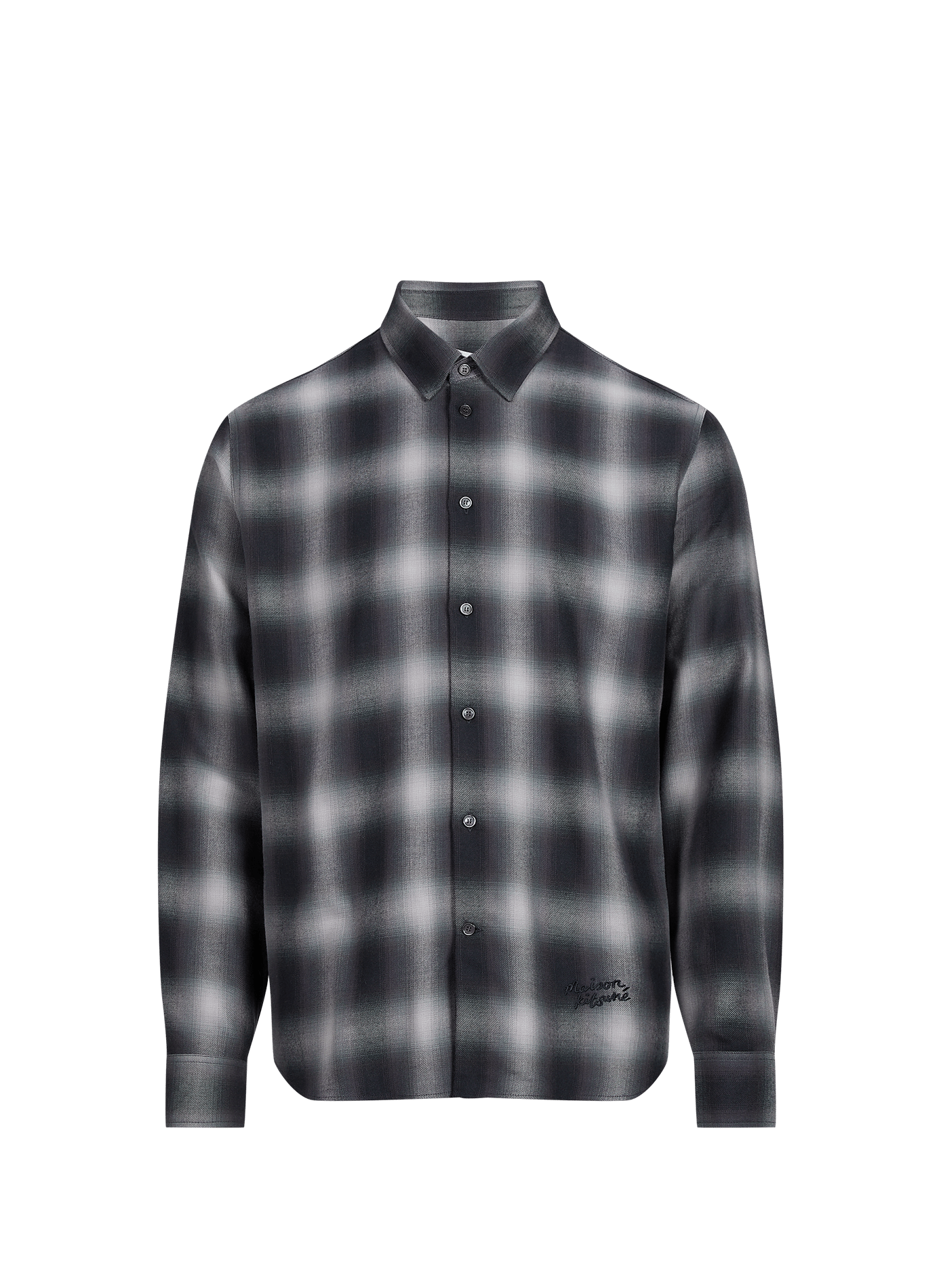 Straight cotton blend Shirt MAISON KITSUNÉ Blue